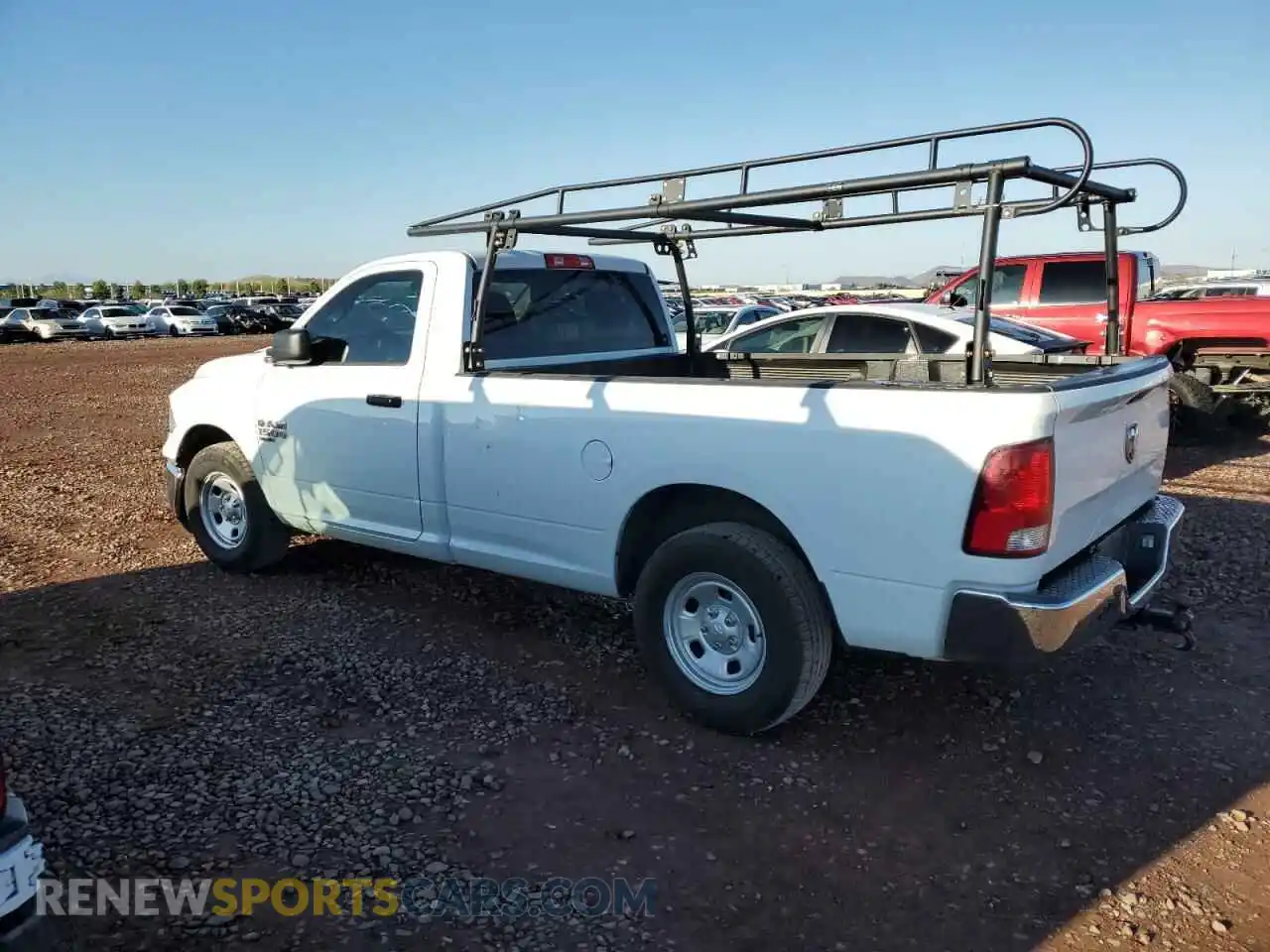 2 Photograph of a damaged car 3C6JR6DGXNG412554 RAM 1500 2022