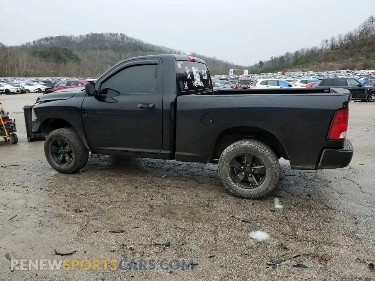 2 Photograph of a damaged car 3C6JR7AG0NG341195 RAM 1500 2022