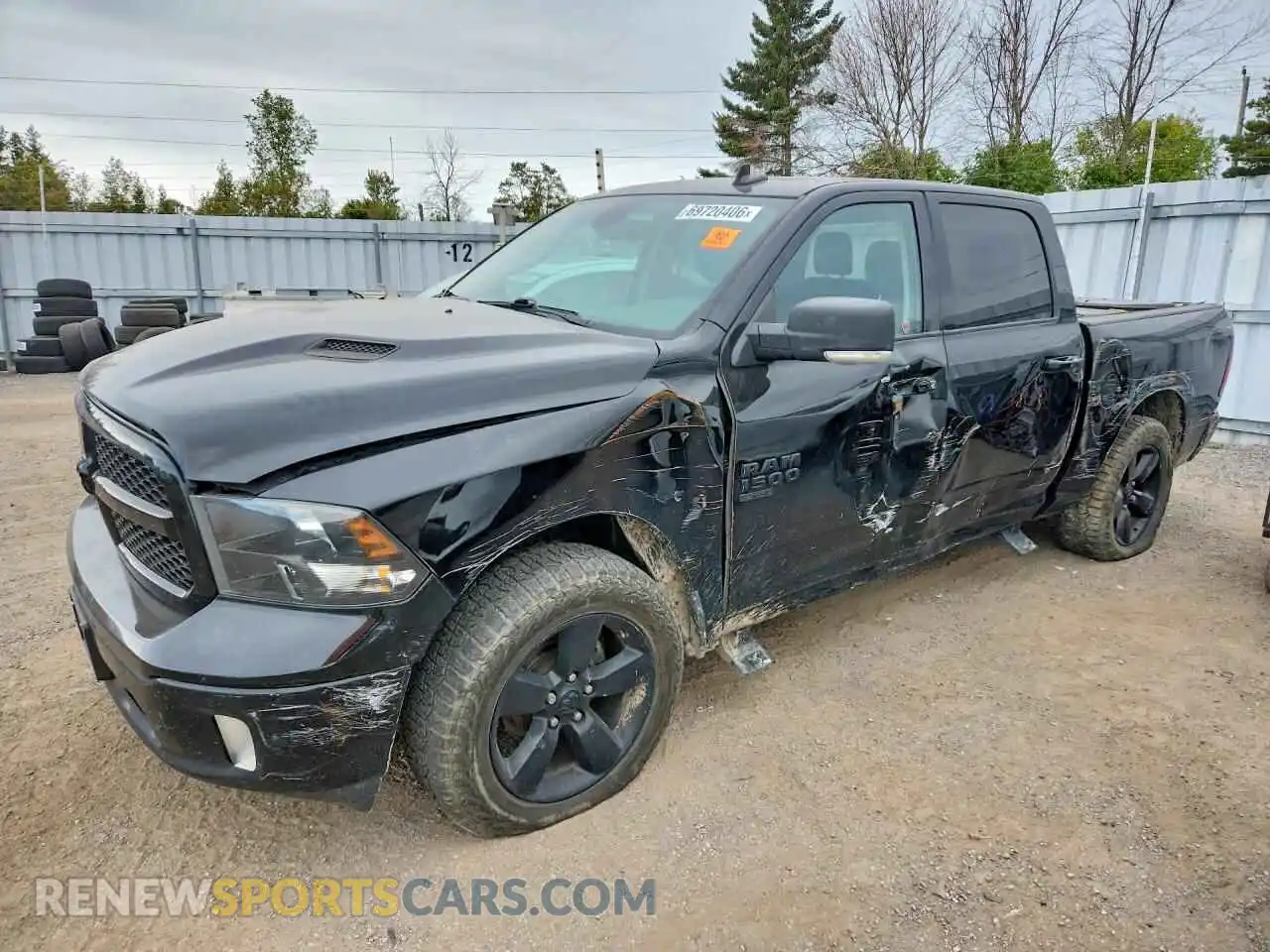 1 Photograph of a damaged car 3C6RR7LG0NG173218 RAM 1500 2022