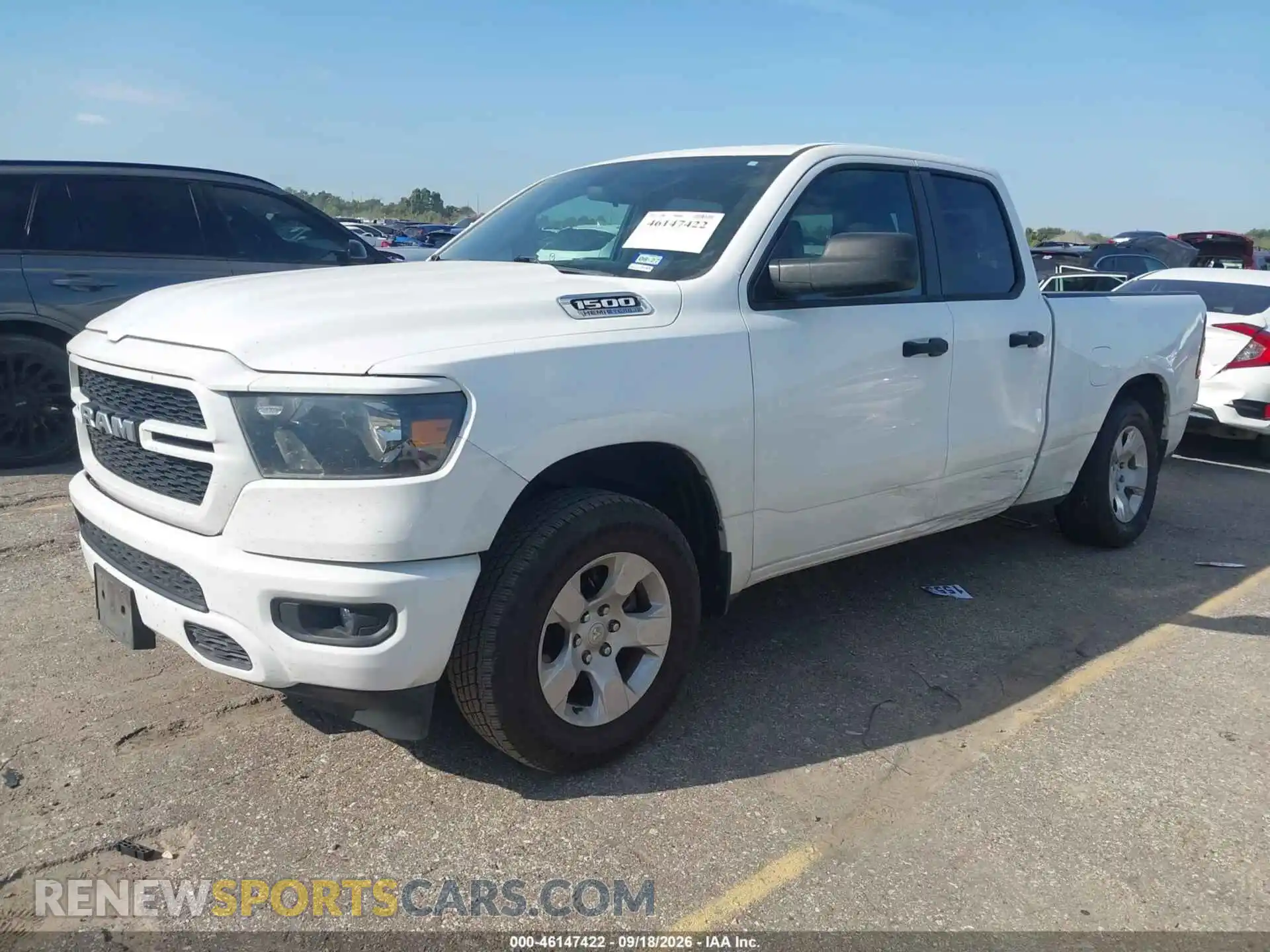 2 Photograph of a damaged car 1C6RRECT2PN664546 RAM 1500 2023