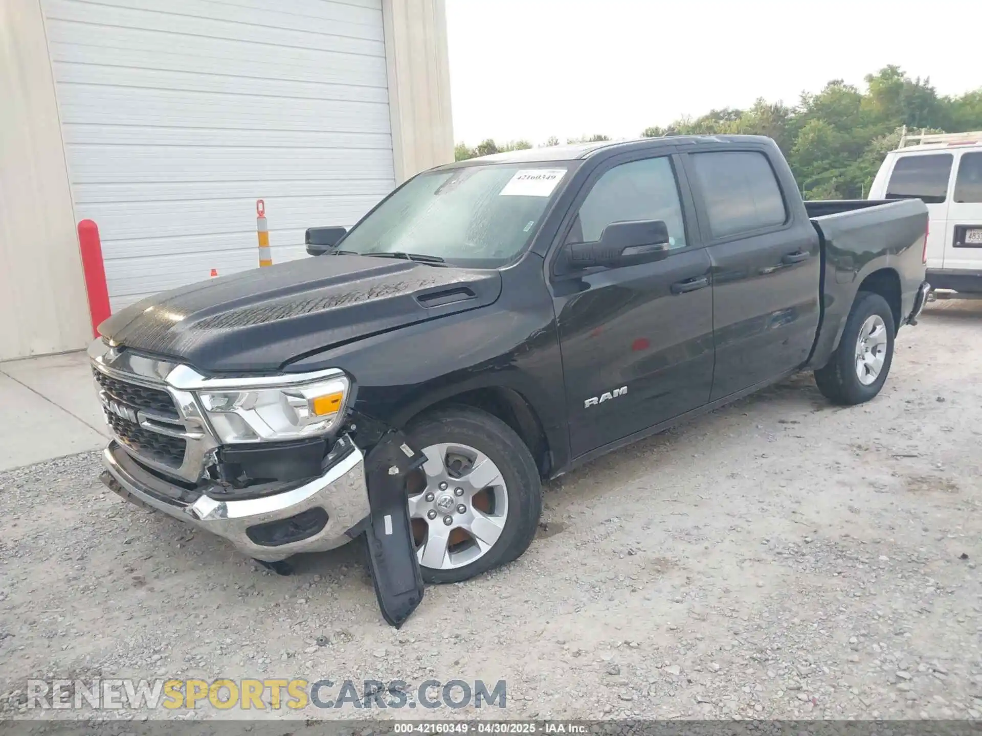 2 Photograph of a damaged car 1C6RREFT3PN543679 RAM 1500 2023