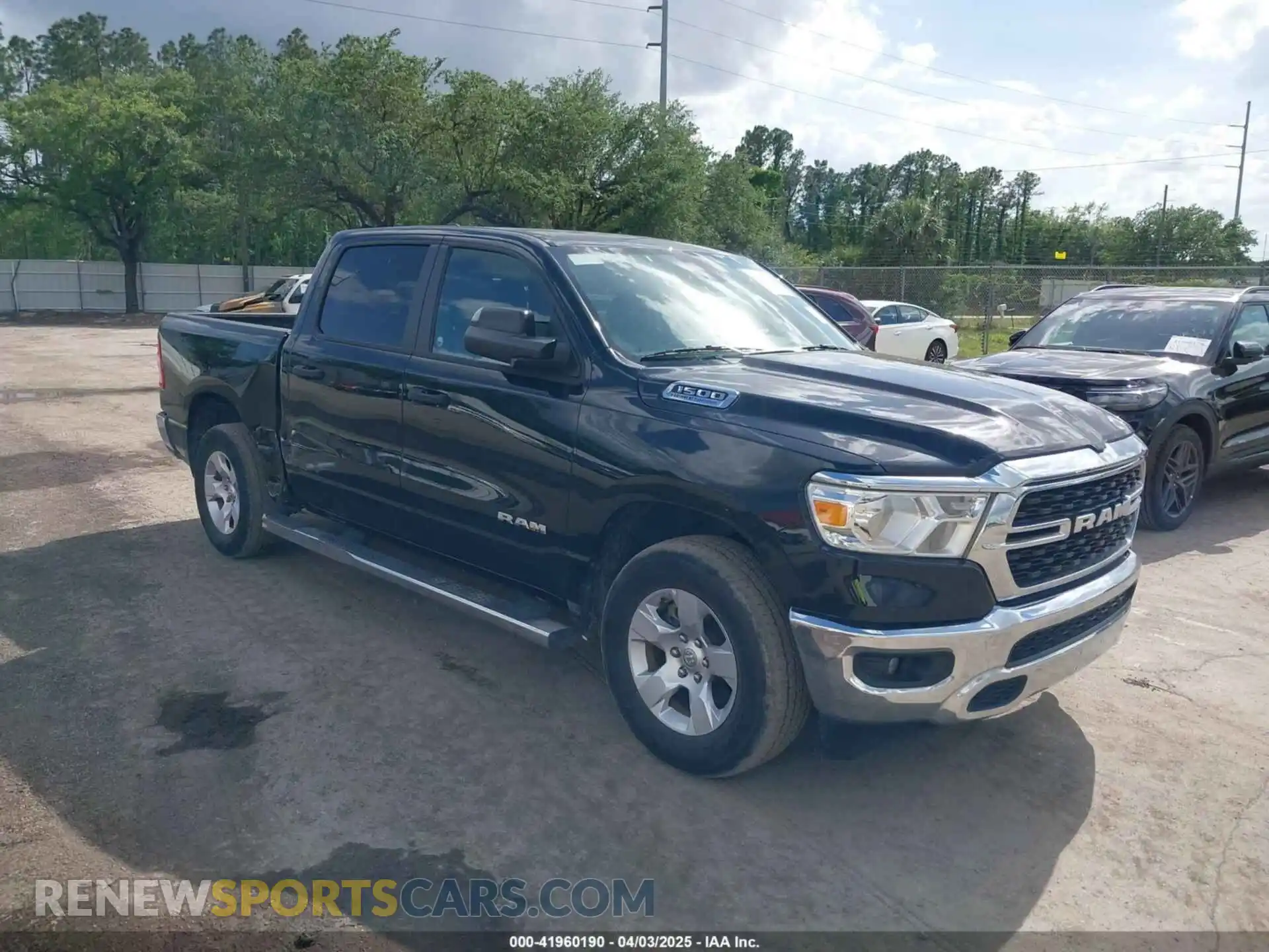 1 Photograph of a damaged car 1C6RREFT3PN619627 RAM 1500 2023