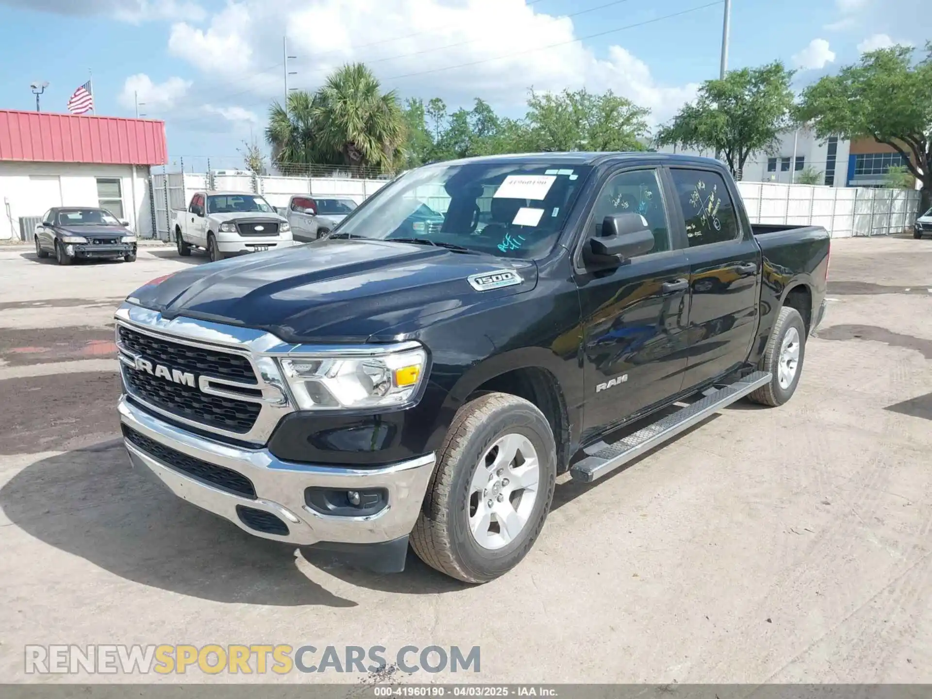 2 Photograph of a damaged car 1C6RREFT3PN619627 RAM 1500 2023