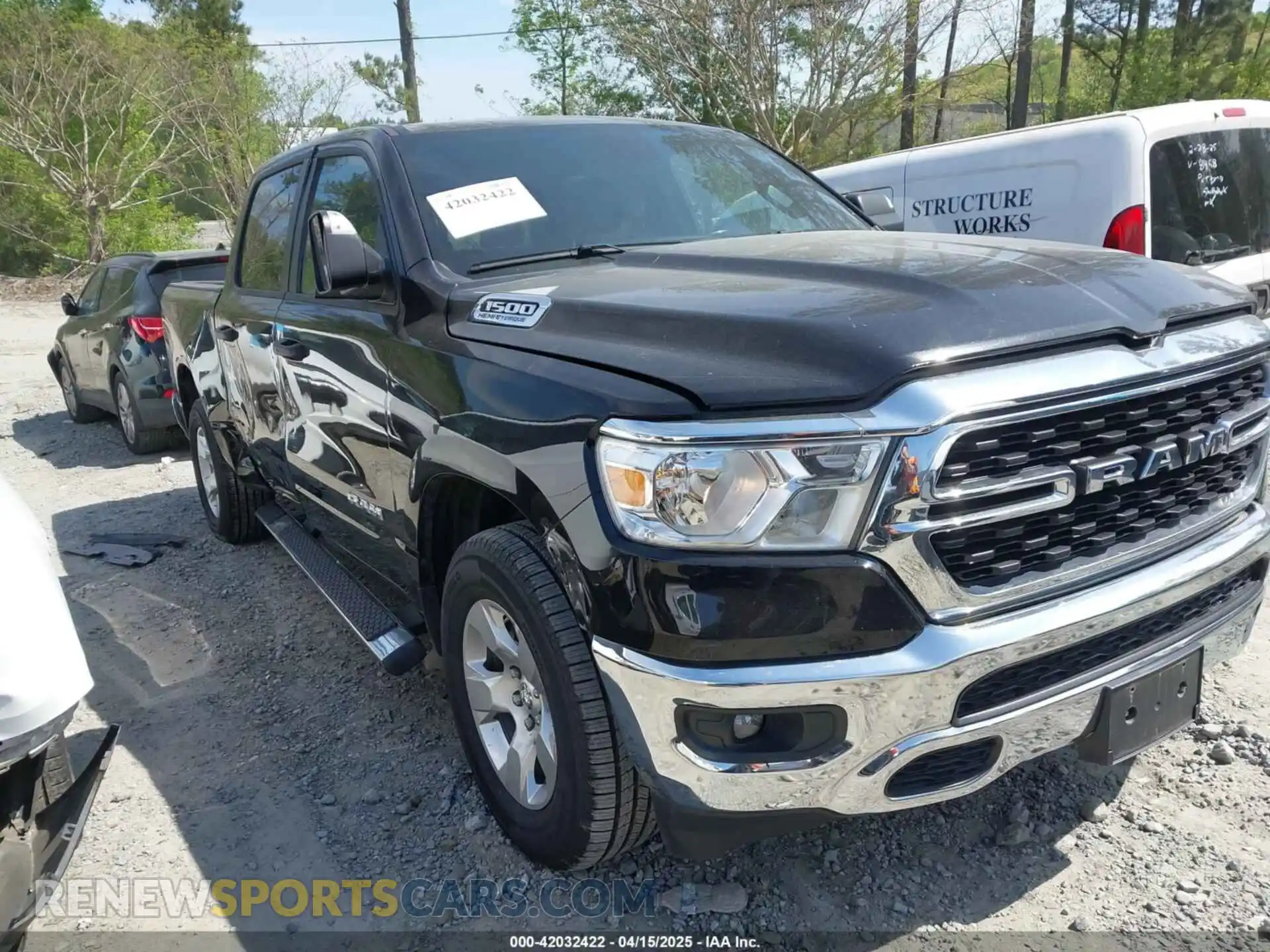 1 Photograph of a damaged car 1C6RREFT4PN619667 RAM 1500 2023