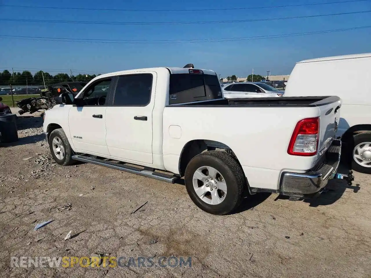 2 fotografías del automóvil dañado 1C6RREFT6PN619606 RAM 1500 2023
