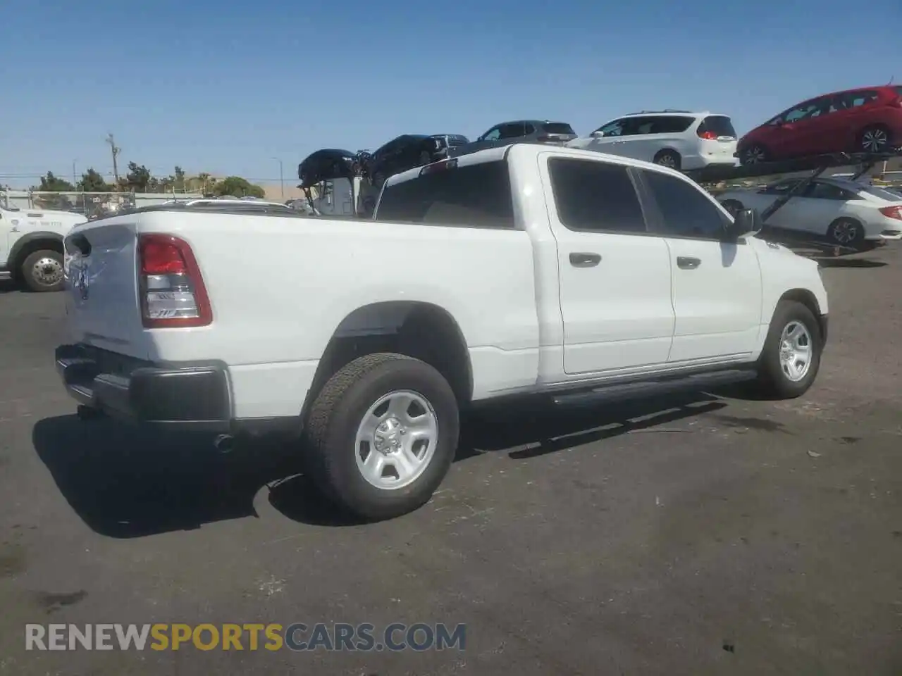 3 Photograph of a damaged car 1C6RRENT0PN693234 RAM 1500 2023