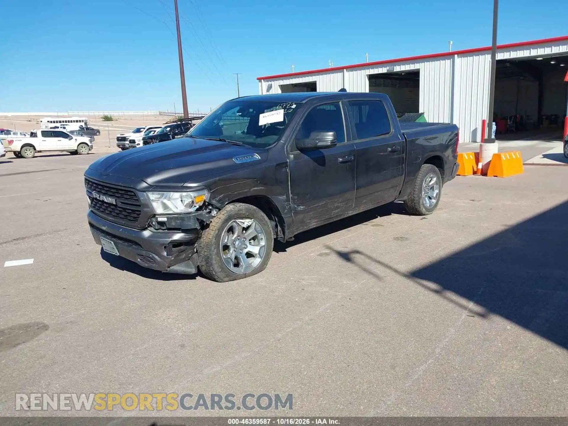 2 fotografías del automóvil dañado 1C6RRFFG2PN666771 RAM 1500 2023