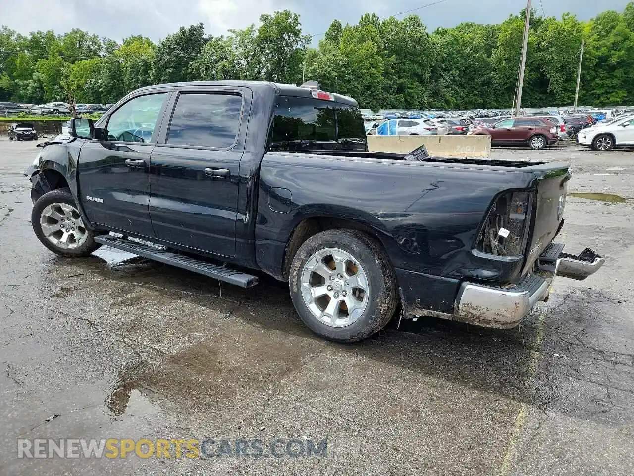 2 fotografías del automóvil dañado 1C6RRFFG5PN520347 RAM 1500 2023