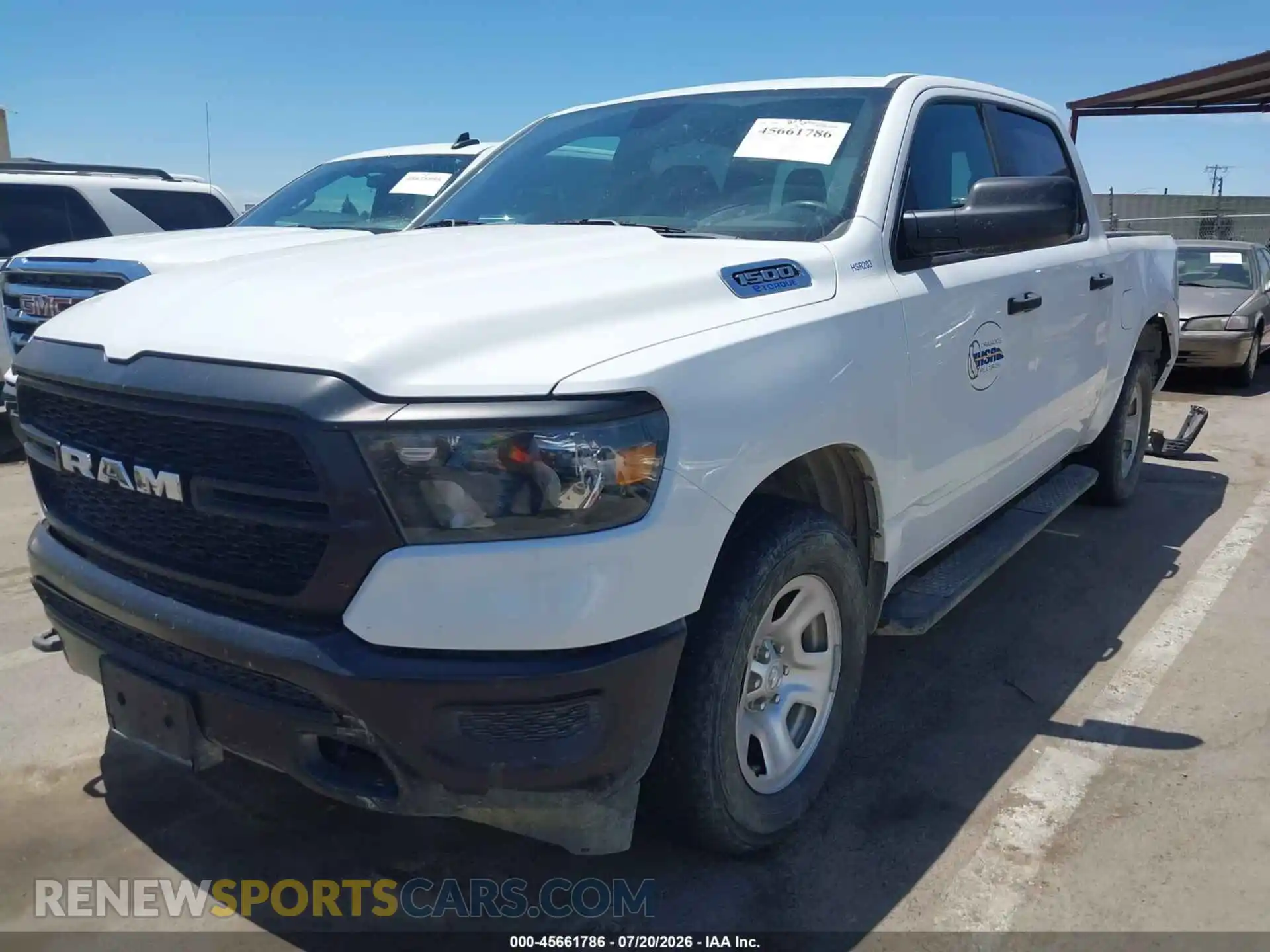 2 Photograph of a damaged car 1C6RRFGG4PN658573 RAM 1500 2023