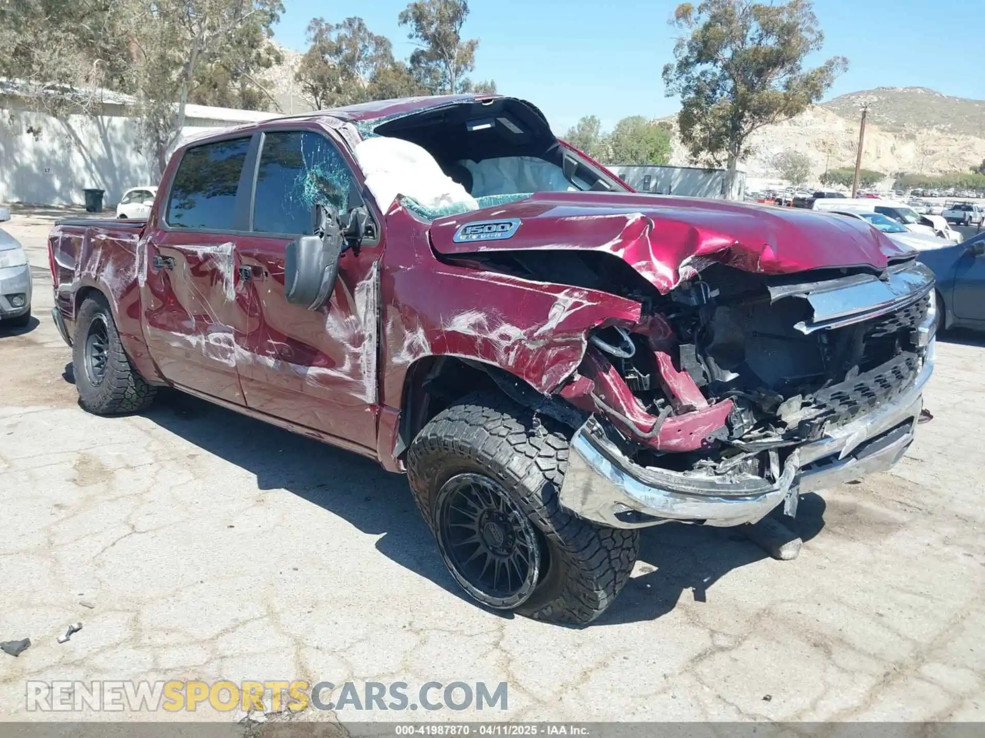 1 Photograph of a damaged car 1C6SRFFT2PN688719 RAM 1500 2023