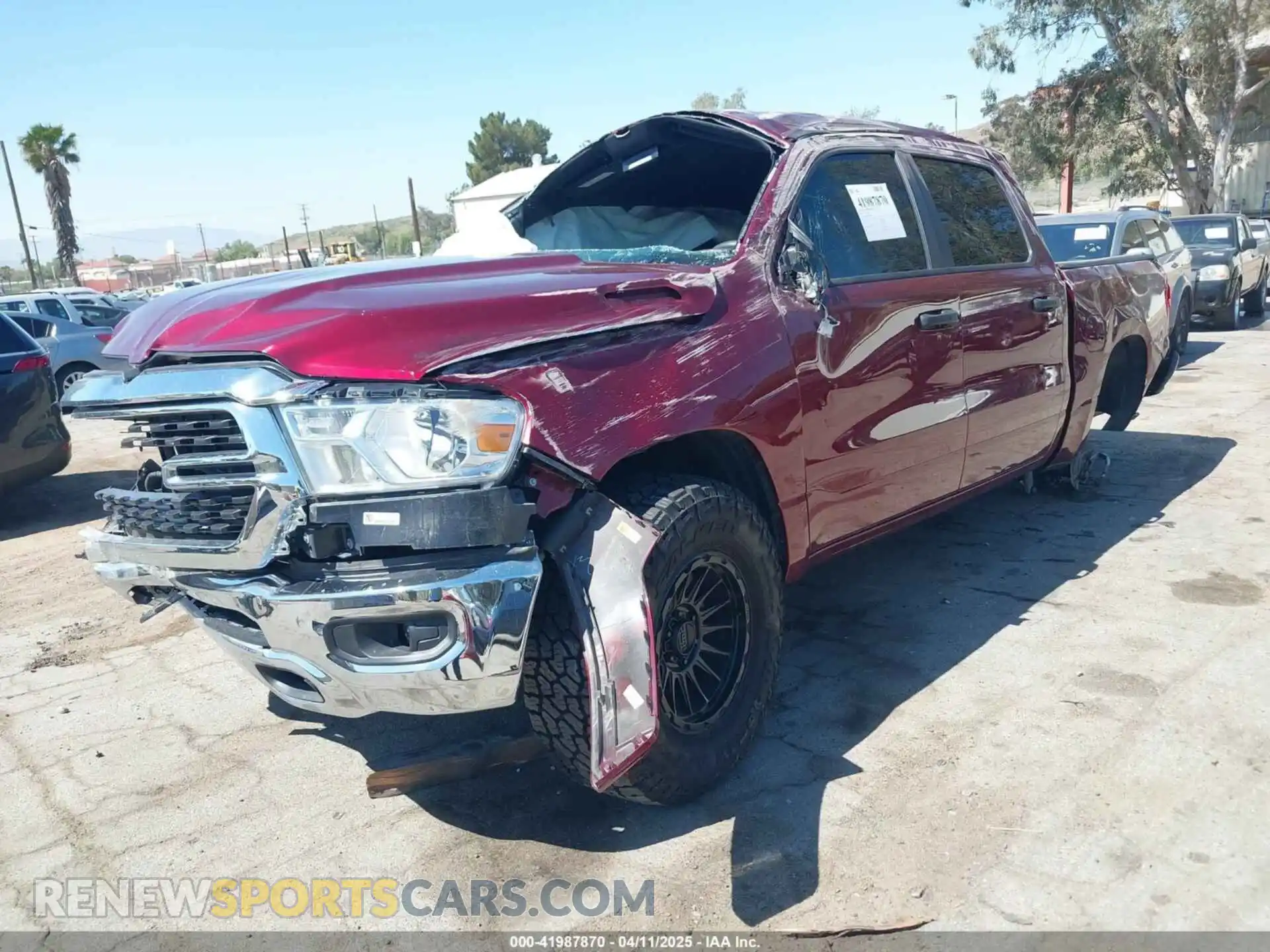 2 Photograph of a damaged car 1C6SRFFT2PN688719 RAM 1500 2023