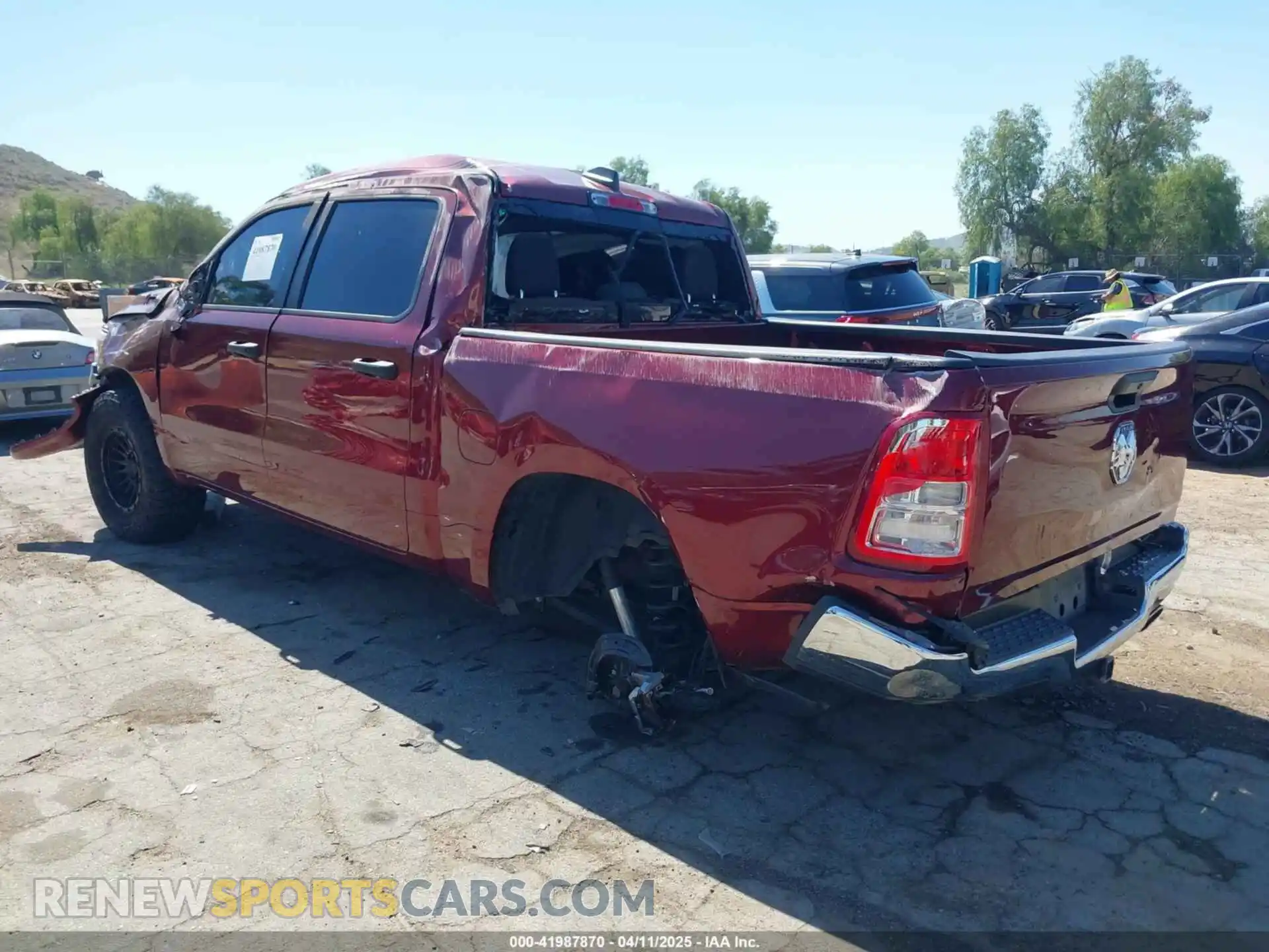 3 Photograph of a damaged car 1C6SRFFT2PN688719 RAM 1500 2023