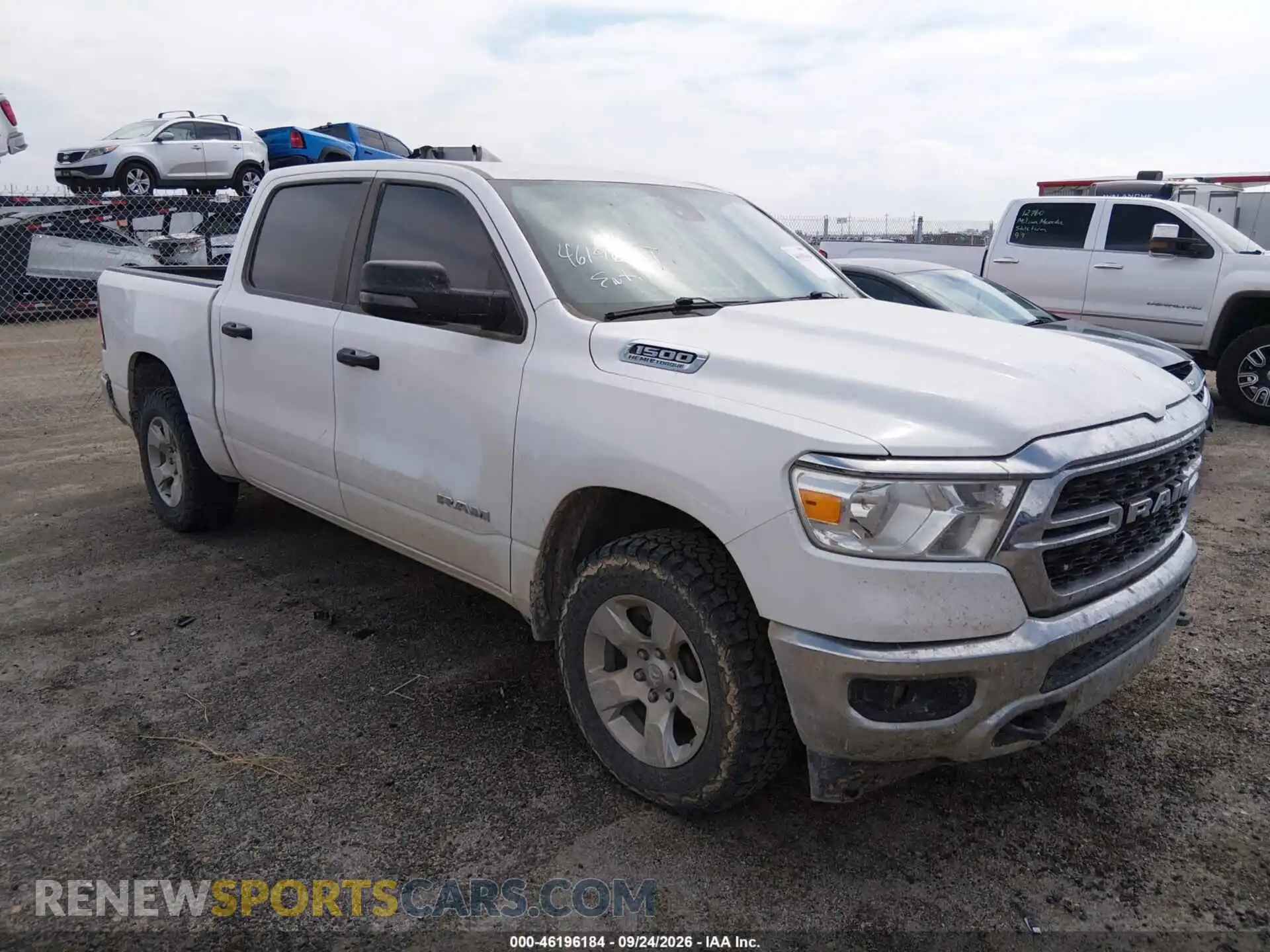 1 Photograph of a damaged car 1C6SRFFT3PN518319 RAM 1500 2023