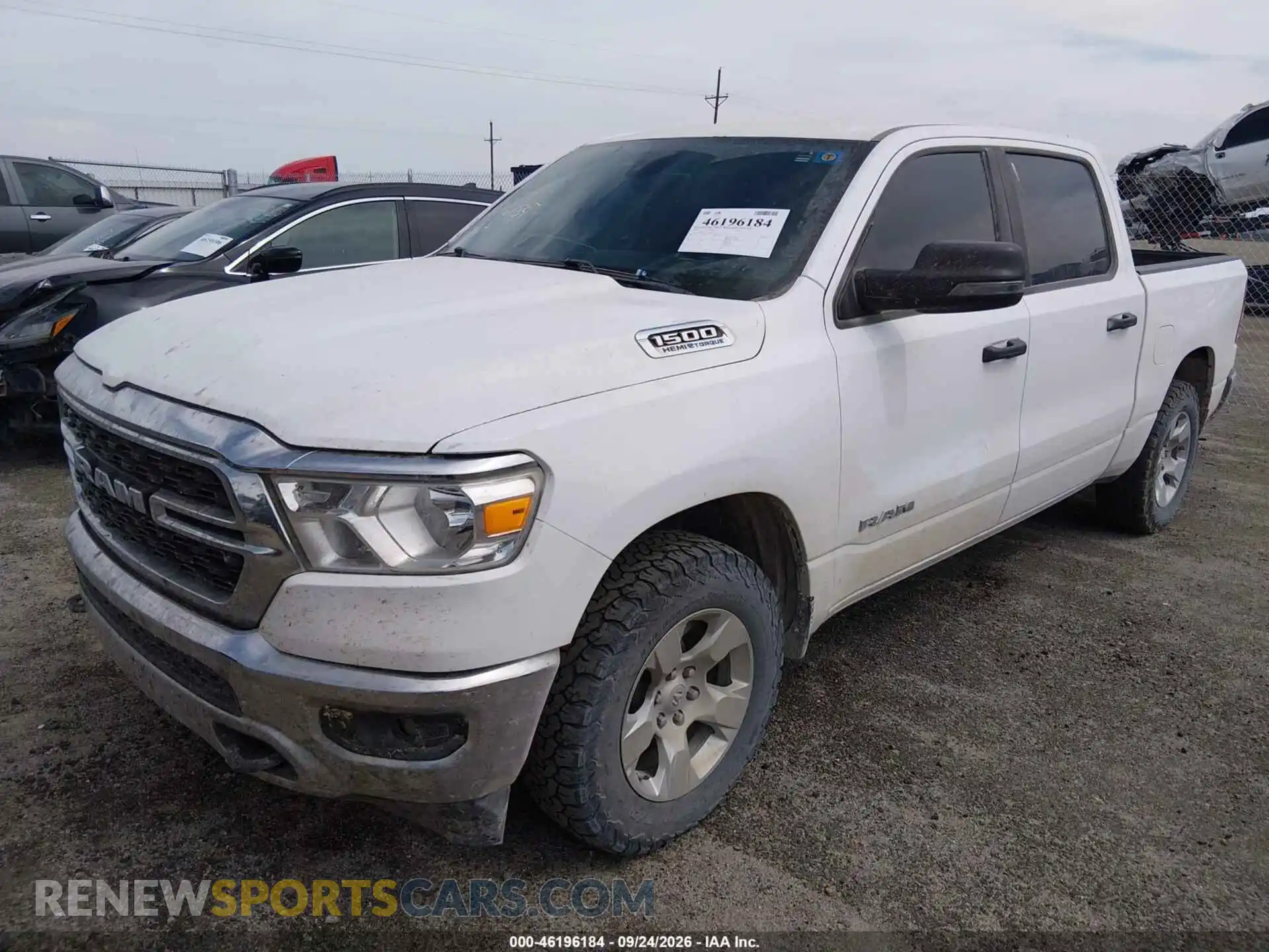 2 Photograph of a damaged car 1C6SRFFT3PN518319 RAM 1500 2023