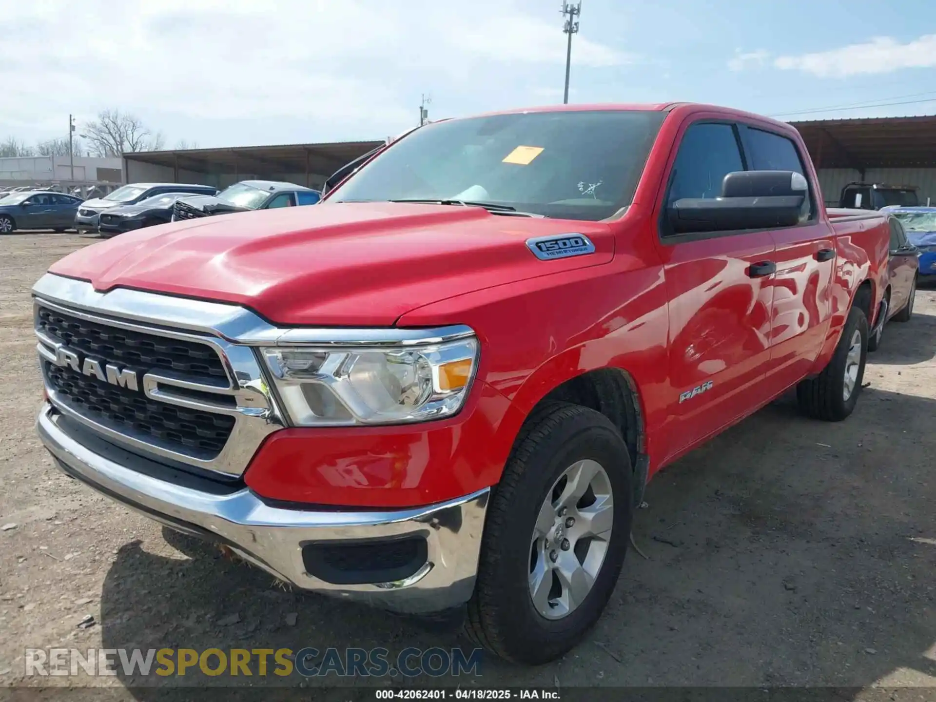 2 Photograph of a damaged car 1C6SRFFT3PN654742 RAM 1500 2023
