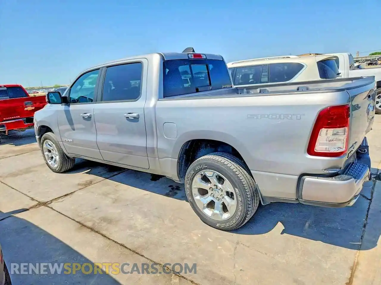 2 Photograph of a damaged car 1C6SRFFT5PN697351 RAM 1500 2023