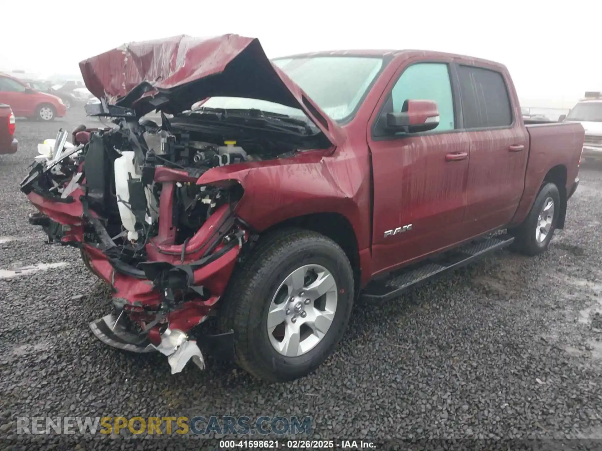 2 Photograph of a damaged car 1C6SRFFT8PN698266 RAM 1500 2023