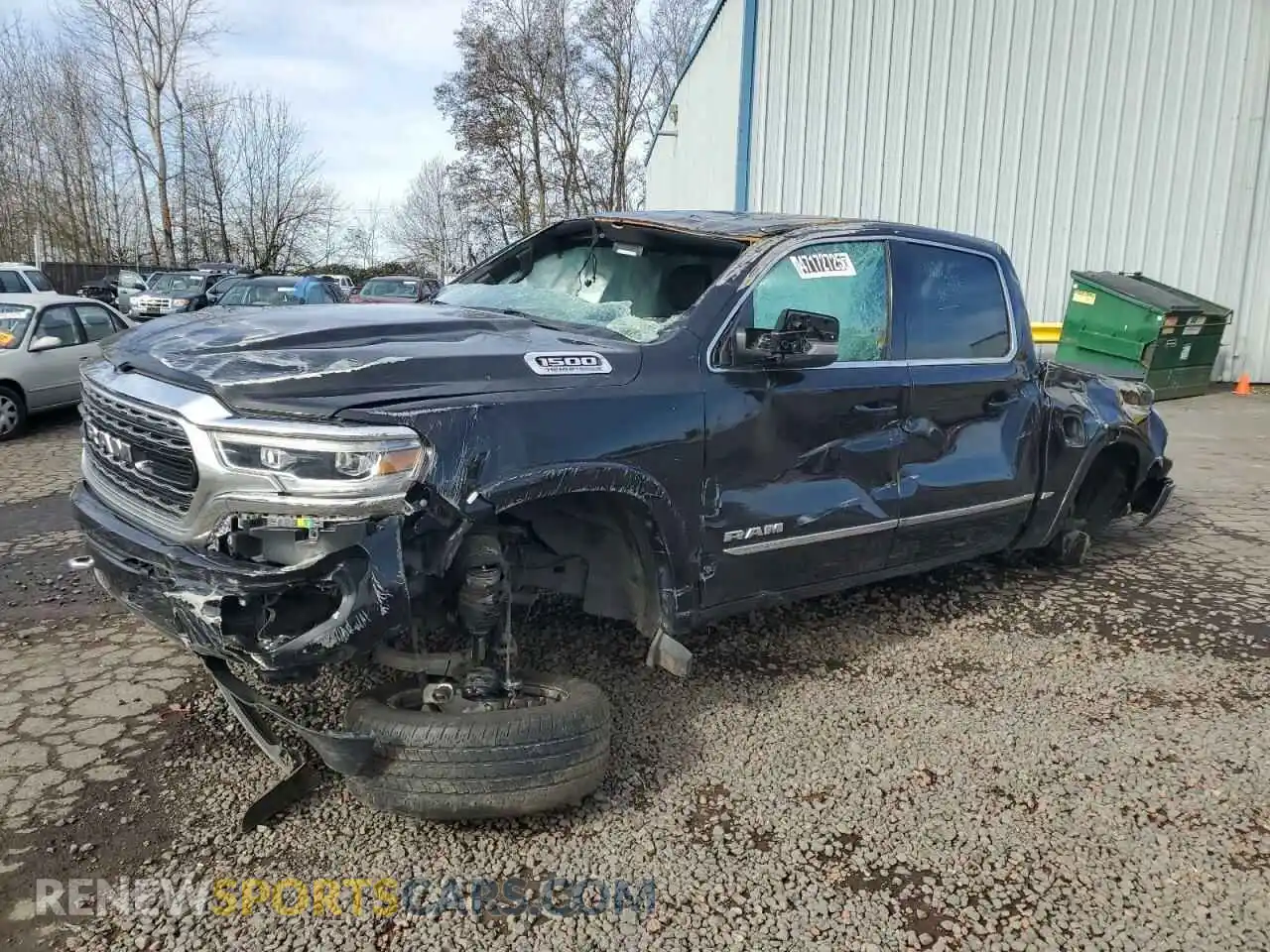 1 Photograph of a damaged car 1C6SRFHT7PN541728 RAM 1500 2023
