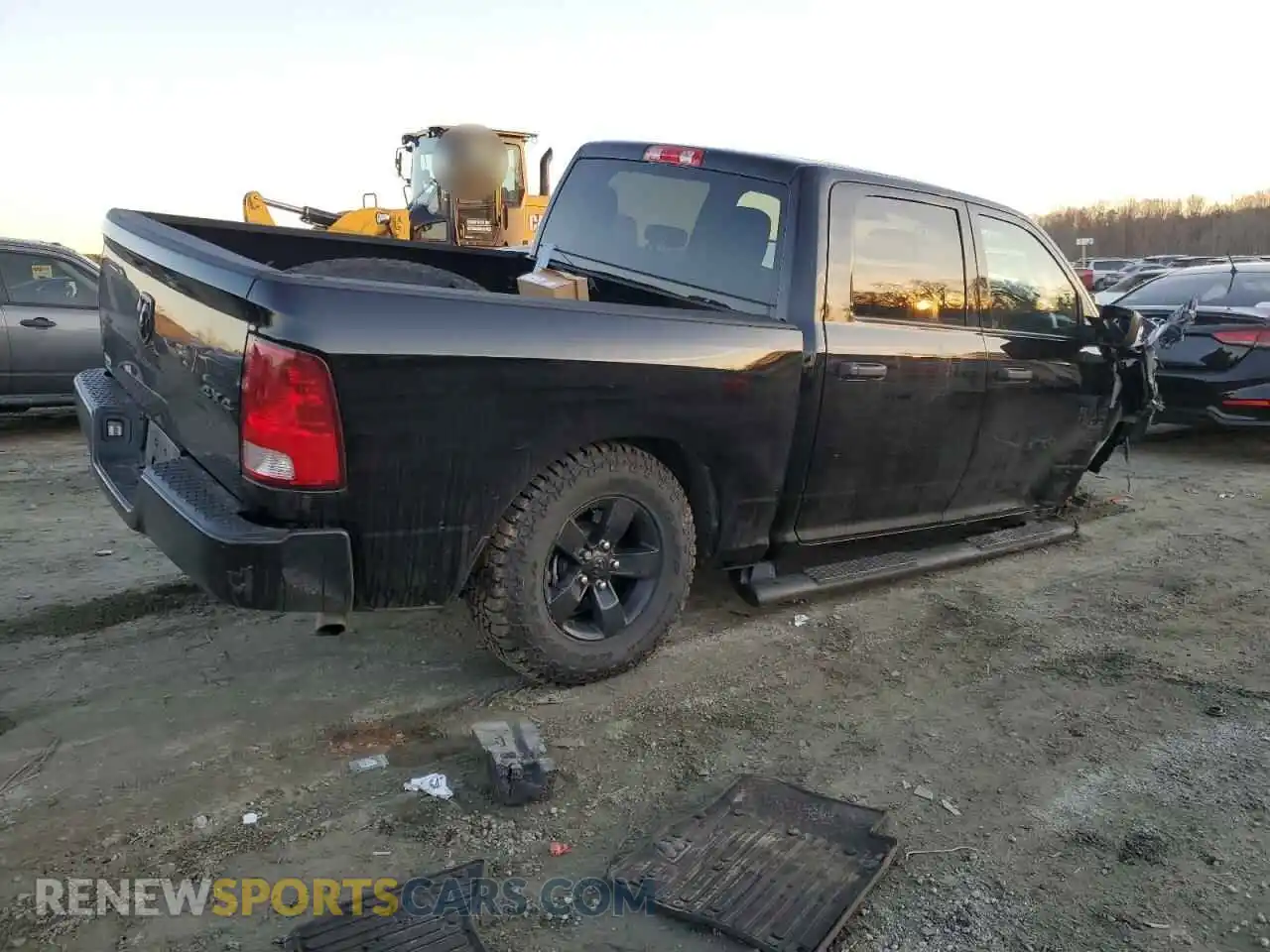 3 fotografías del automóvil dañado 3C6RR7KGXPG647843 RAM 1500 2023