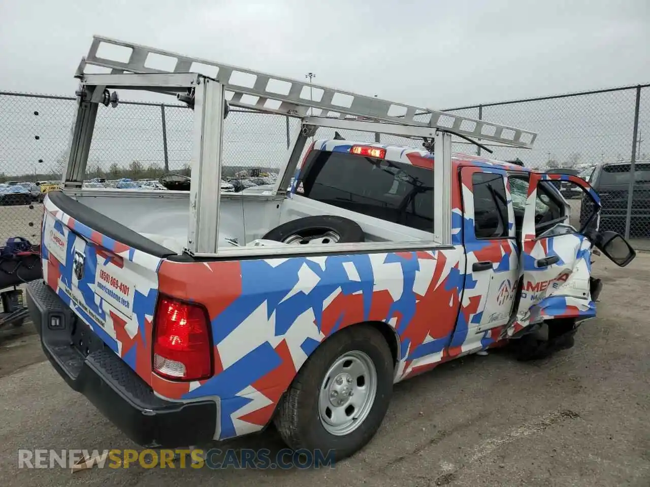 3 Photograph of a damaged car 1C6RR6FGXRS138030 RAM 1500 2024