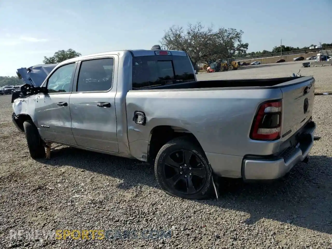 2 Photograph of a damaged car 1C6RREFT0RN195102 RAM 1500 2024
