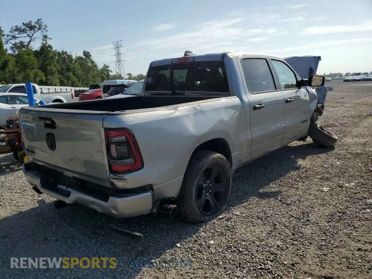 3 Photograph of a damaged car 1C6RREFT0RN195102 RAM 1500 2024