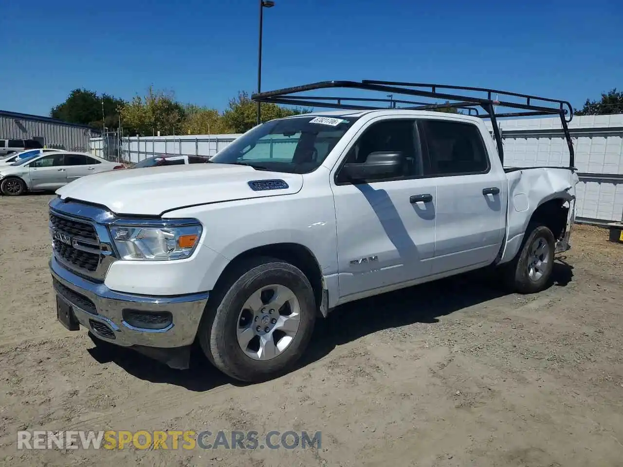 1 Photograph of a damaged car 1C6RREFT5RN100906 RAM 1500 2024
