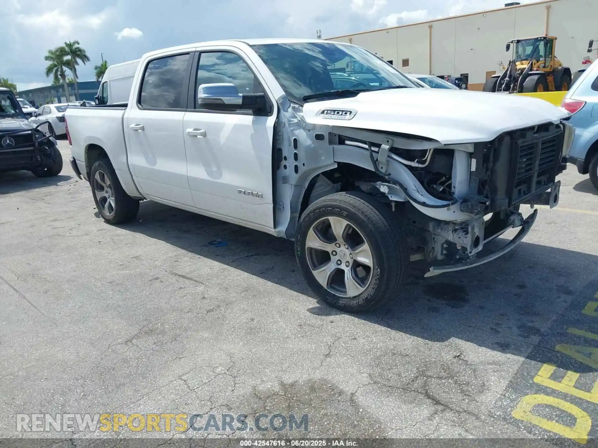 1 Photograph of a damaged car 1C6RREJT3RN205256 RAM 1500 2024