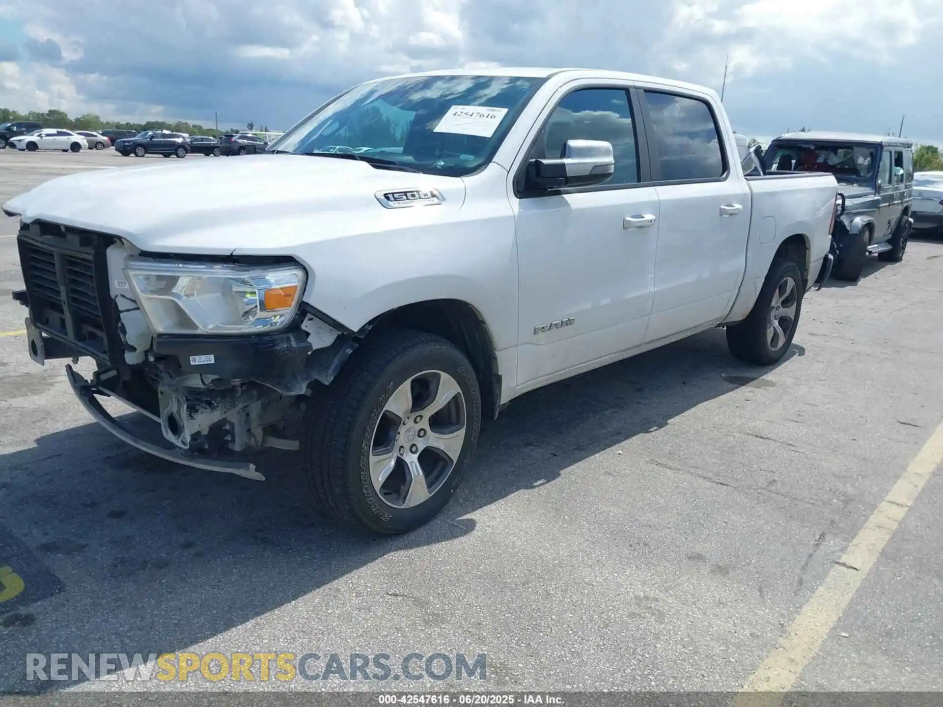 2 Photograph of a damaged car 1C6RREJT3RN205256 RAM 1500 2024