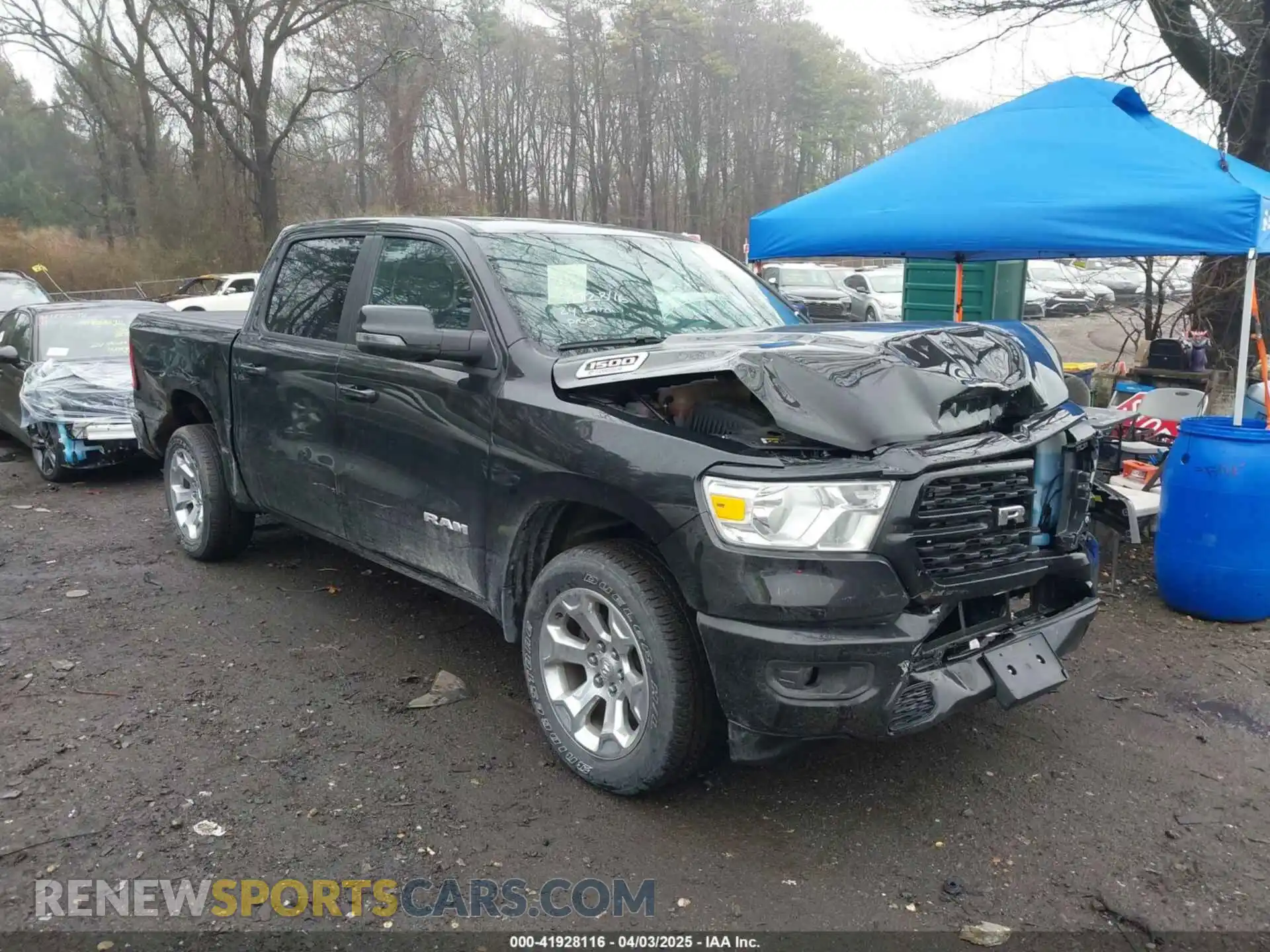1 Photograph of a damaged car 1C6RRFFG2RN129322 RAM 1500 2024