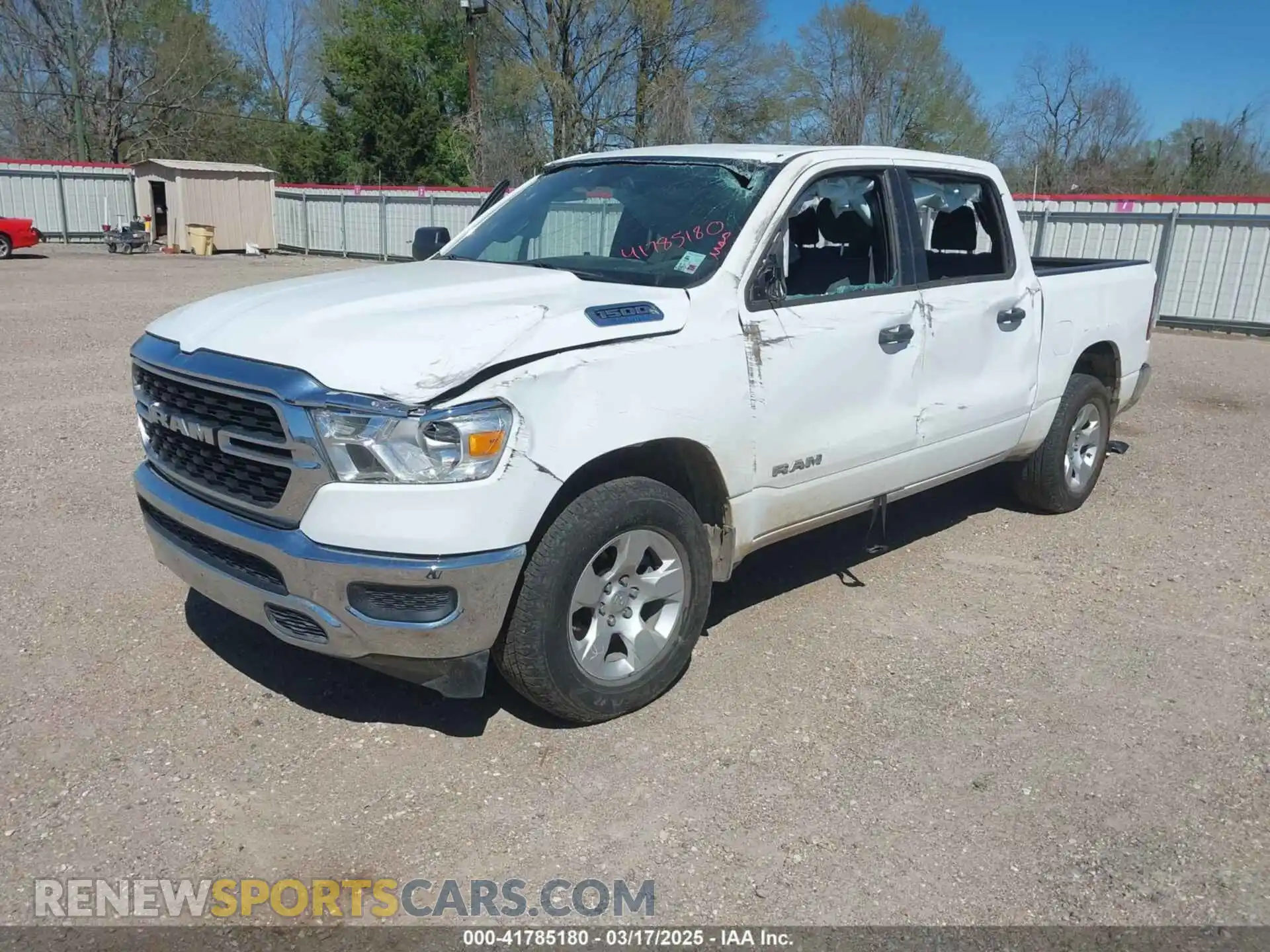 2 Photograph of a damaged car 1C6RRFFG9RN110878 RAM 1500 2024