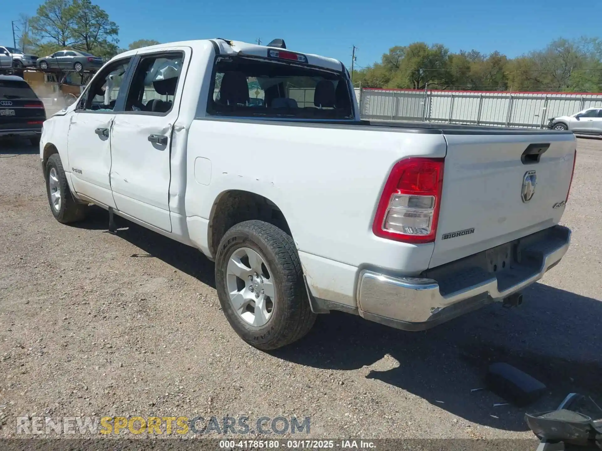 3 Photograph of a damaged car 1C6RRFFG9RN110878 RAM 1500 2024