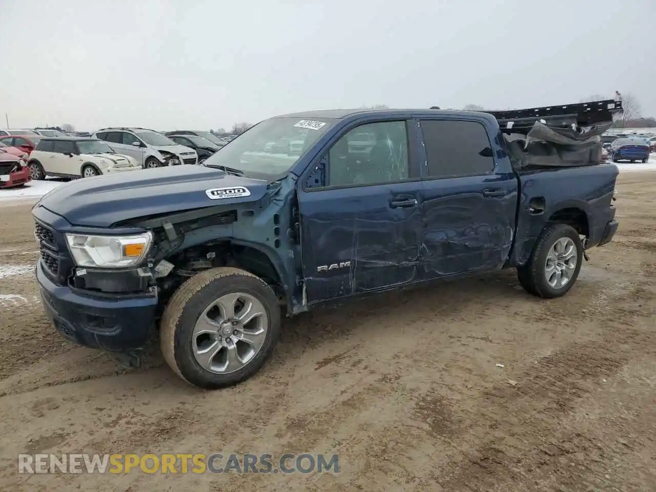 1 Photograph of a damaged car 1C6RRFFG9RN199058 RAM 1500 2024