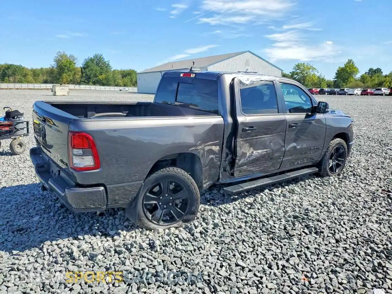 3 Photograph of a damaged car 1C6RRFFG9RN227196 RAM 1500 2024