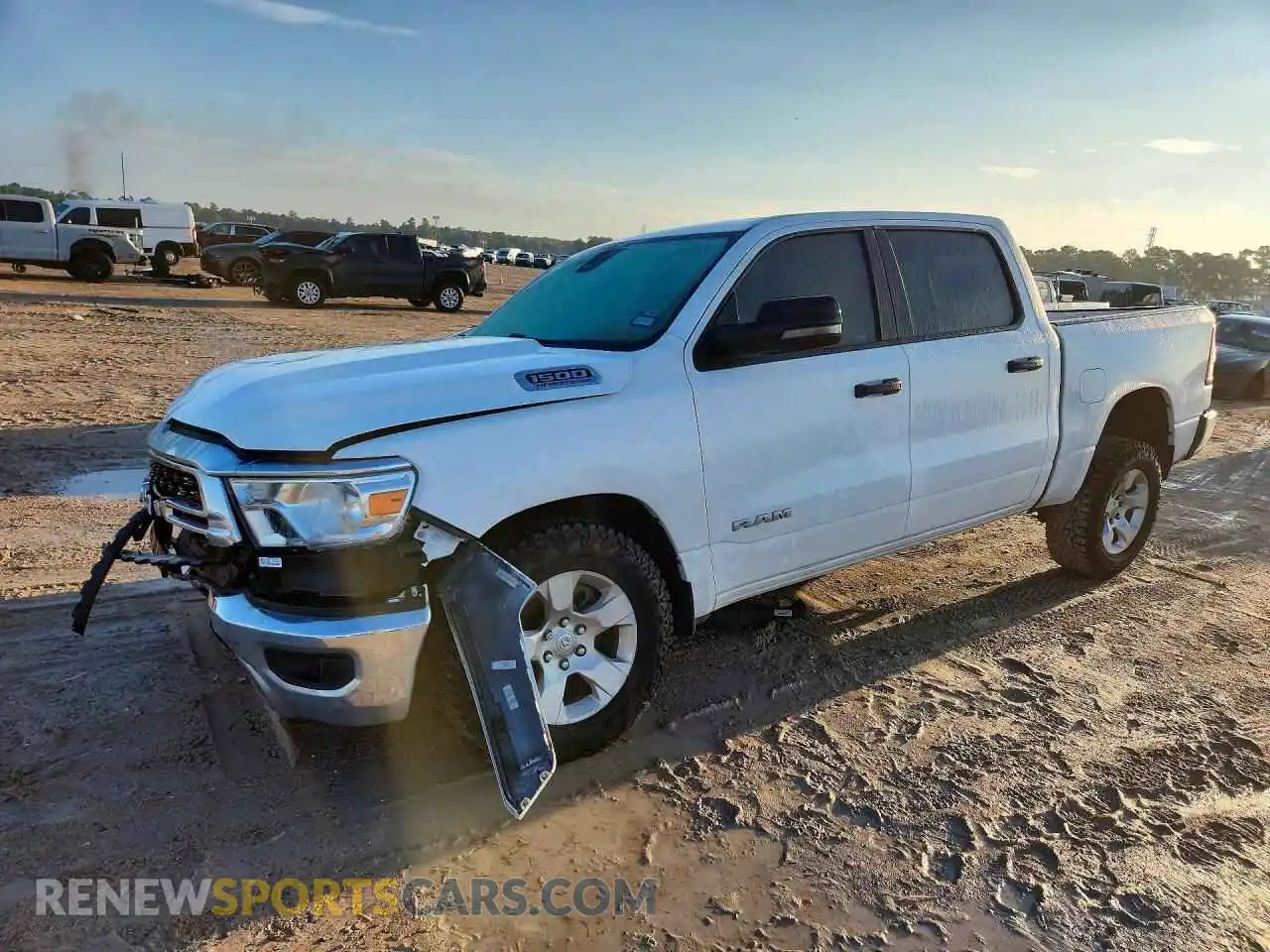 1 Photograph of a damaged car 1C6SRFFT3RN105495 RAM 1500 2024