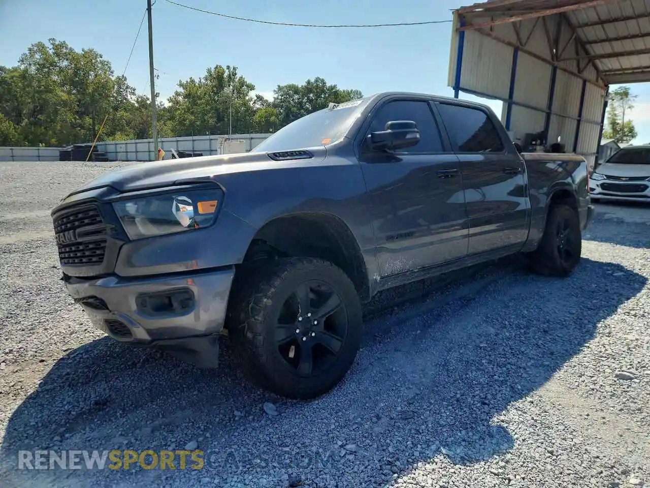 1 Photograph of a damaged car 1C6SRFFT3RN231601 RAM 1500 2024