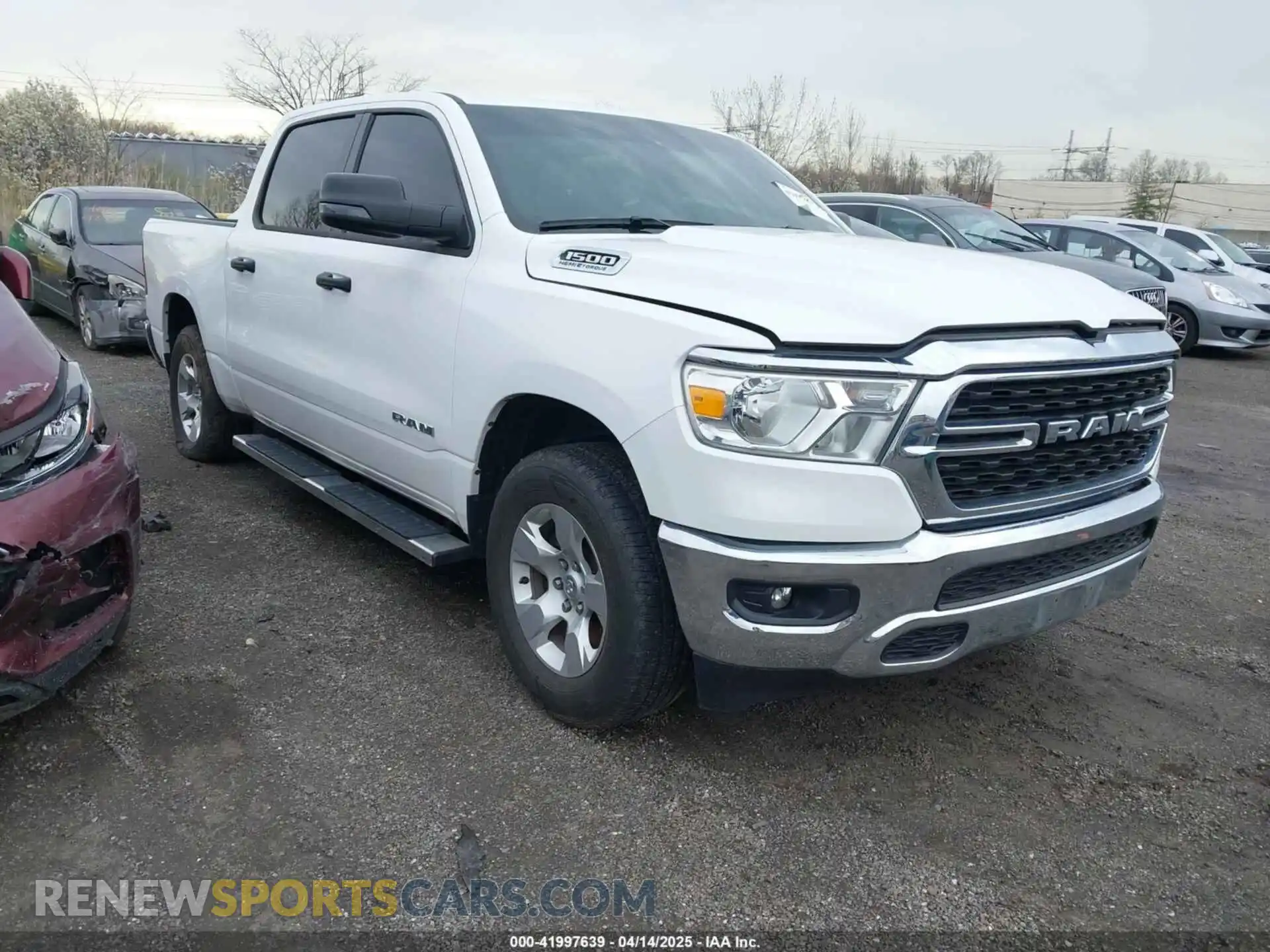 1 Photograph of a damaged car 1C6SRFFT6RN115065 RAM 1500 2024