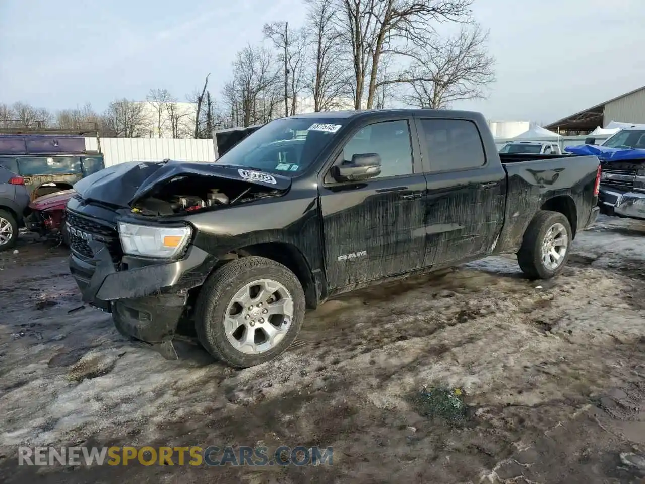 1 Photograph of a damaged car 1C6SRFMT4RN186008 RAM 1500 2024