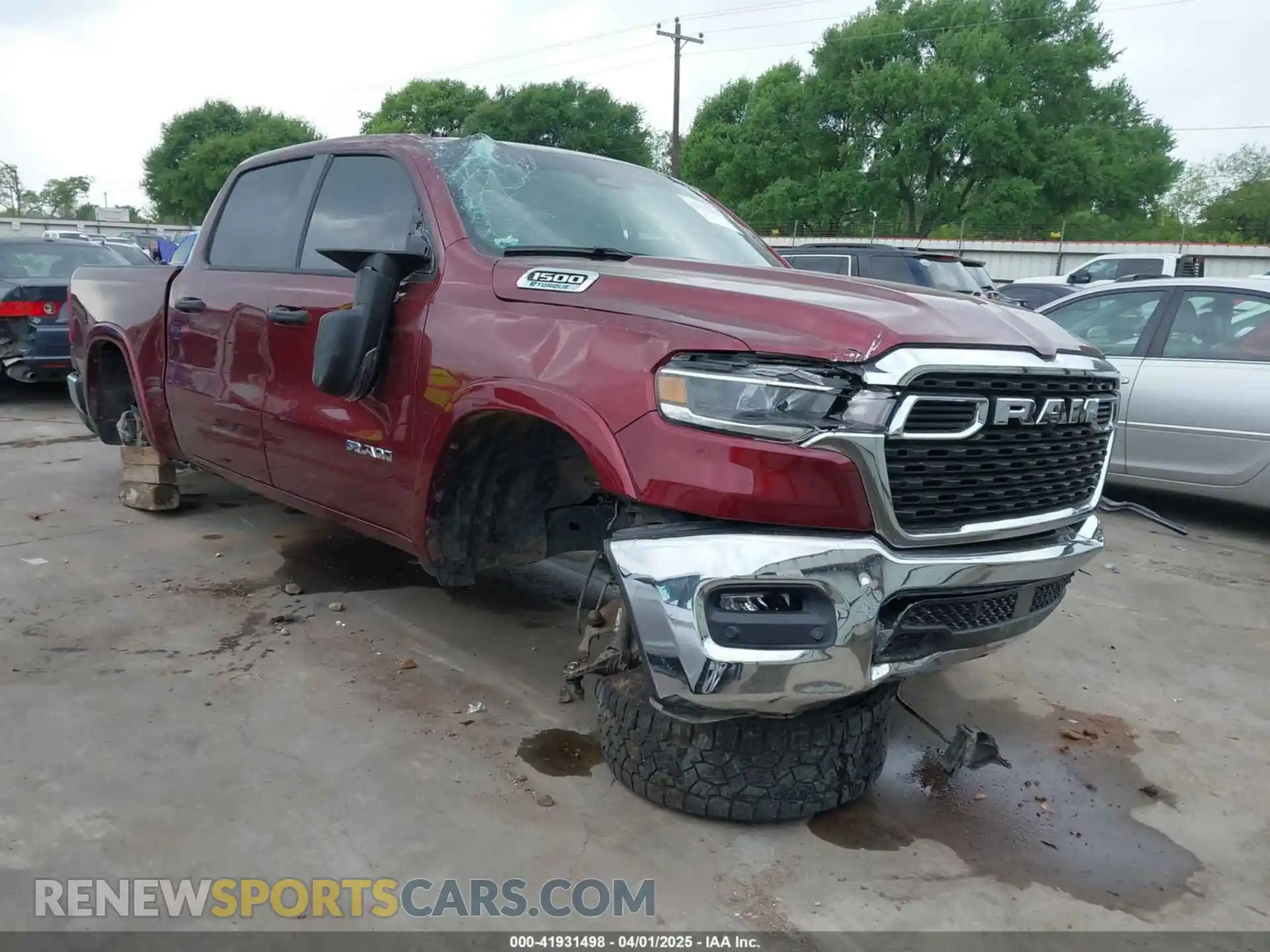 1 Photograph of a damaged car 1C6RREFG5SN597979 RAM 1500 2025