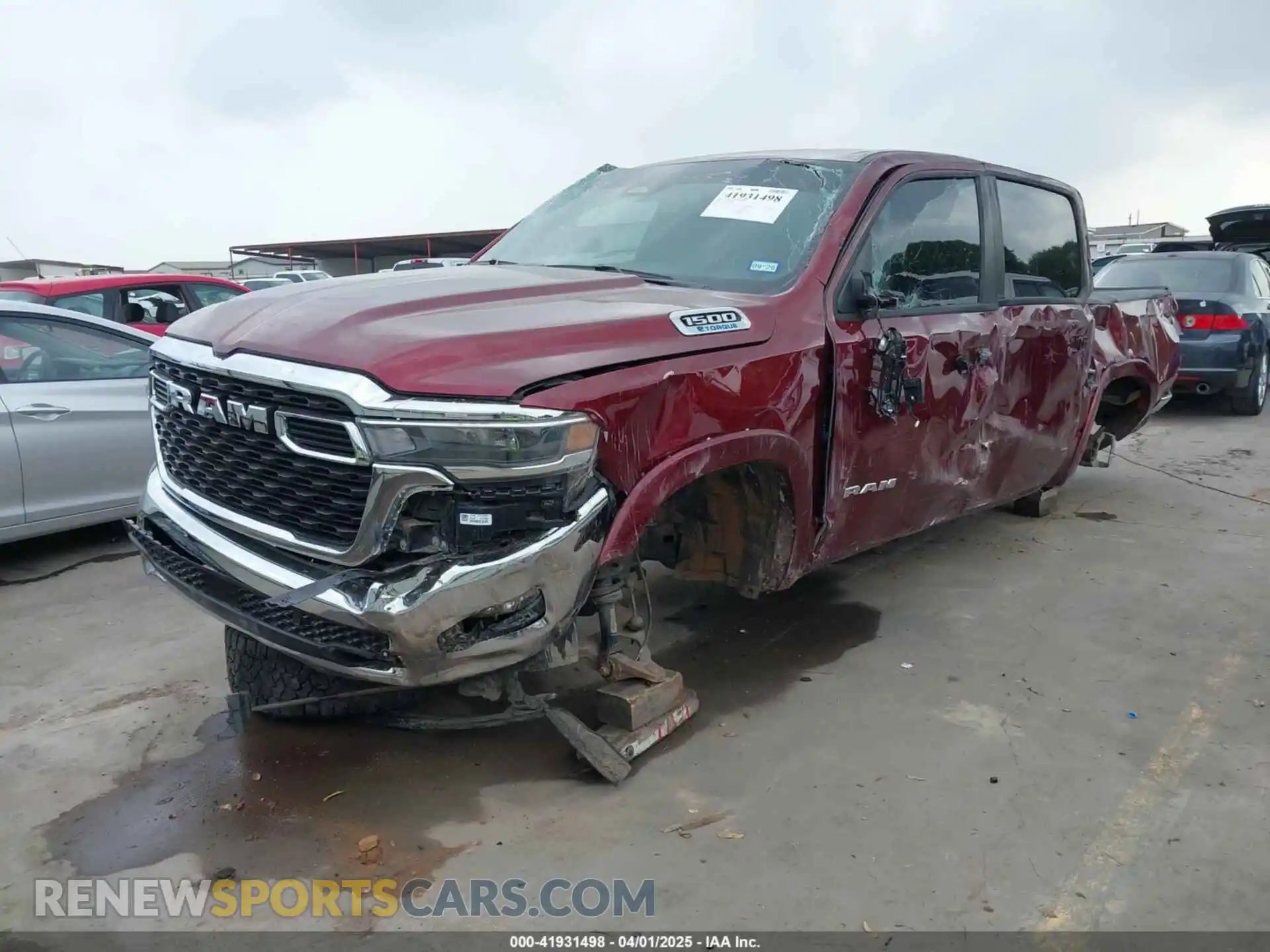 2 Photograph of a damaged car 1C6RREFG5SN597979 RAM 1500 2025