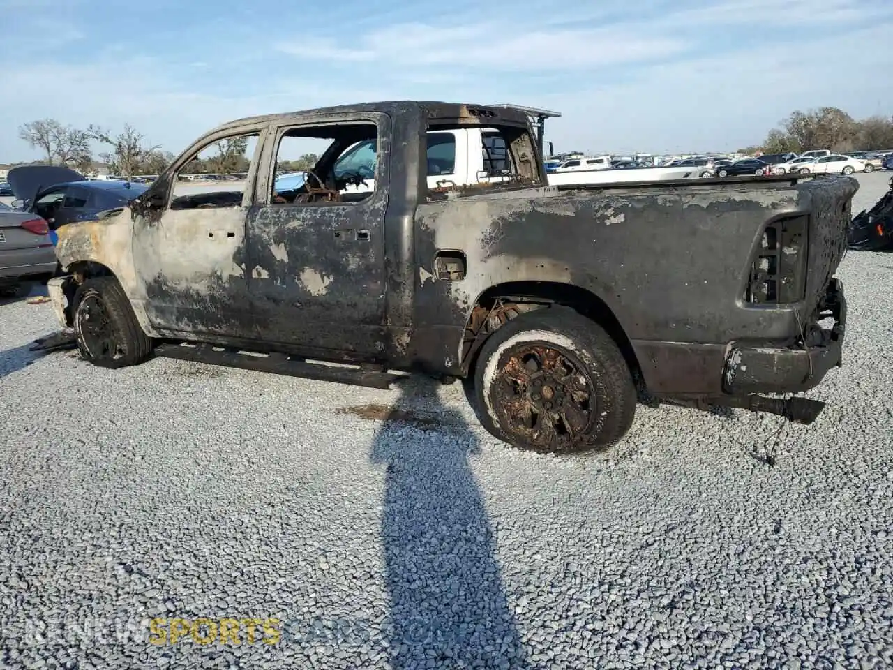 2 Photograph of a damaged car 1C6RREFP8SN593313 RAM 1500 2025