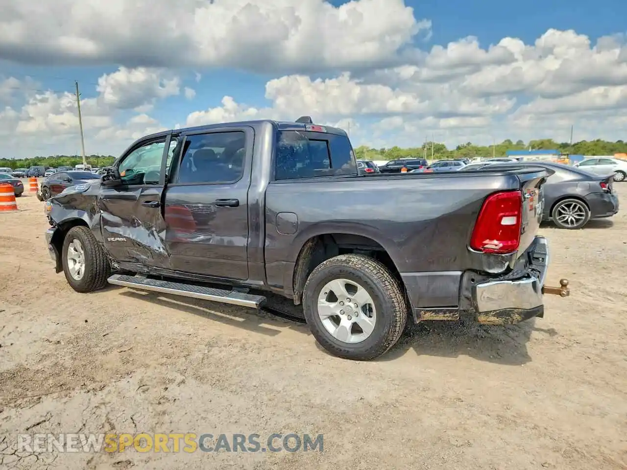 2 Photograph of a damaged car 1C6RREGG9SN197678 RAM 1500 2025