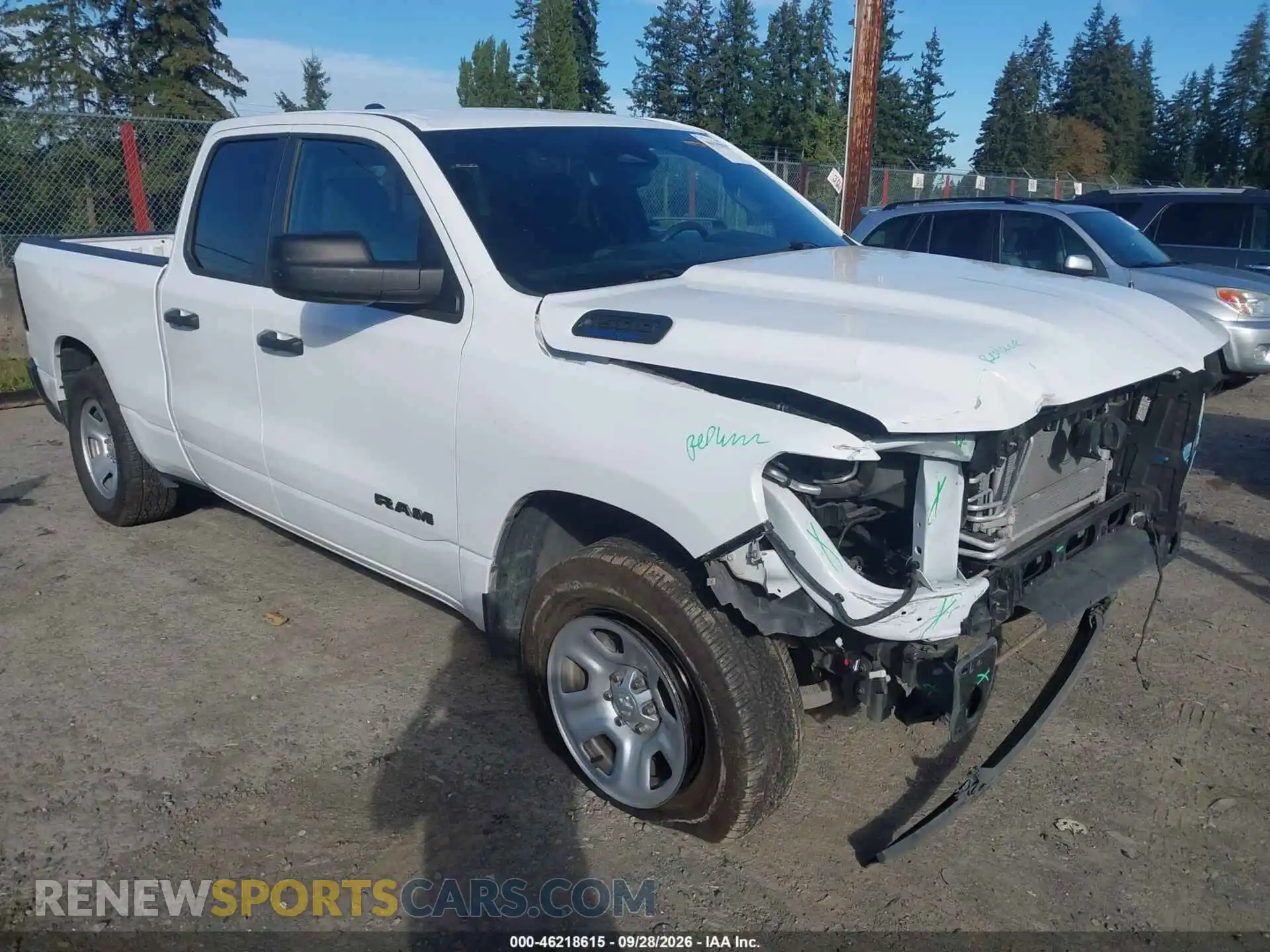 1 Photograph of a damaged car 1C6RRFCG7SN547689 RAM 1500 2025