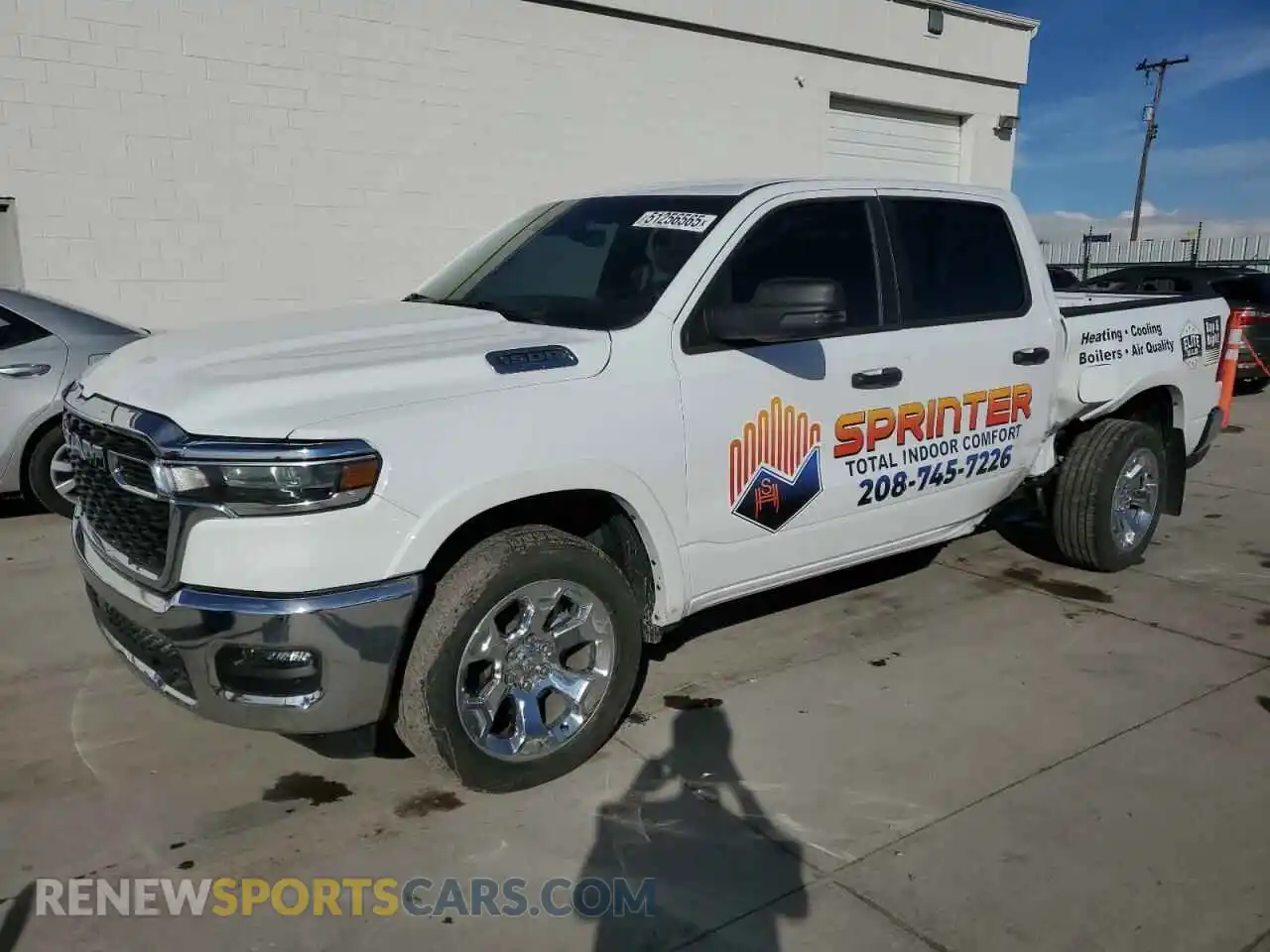 1 Photograph of a damaged car 1C6RRFFG1SN512741 RAM 1500 2025