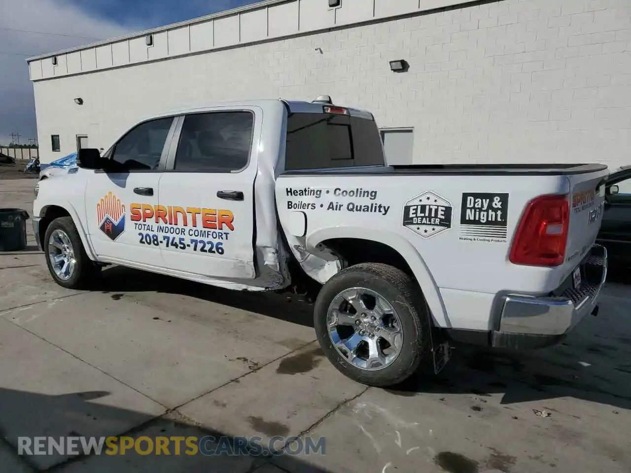 2 Photograph of a damaged car 1C6RRFFG1SN512741 RAM 1500 2025