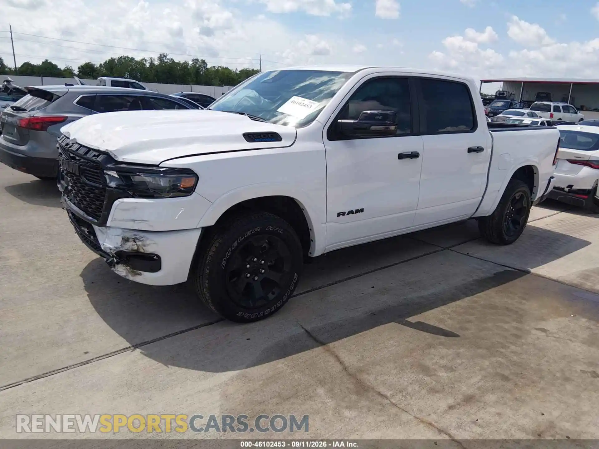 2 Photograph of a damaged car 1C6RRFFG3SN565473 RAM 1500 2025