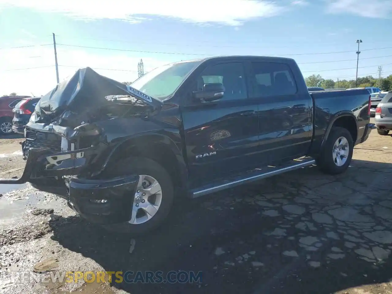 1 Photograph of a damaged car 1C6RRFFG4SN558791 RAM 1500 2025