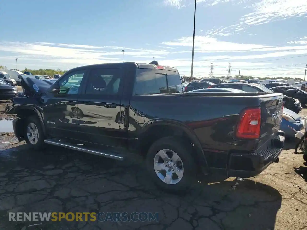 2 Photograph of a damaged car 1C6RRFFG4SN558791 RAM 1500 2025