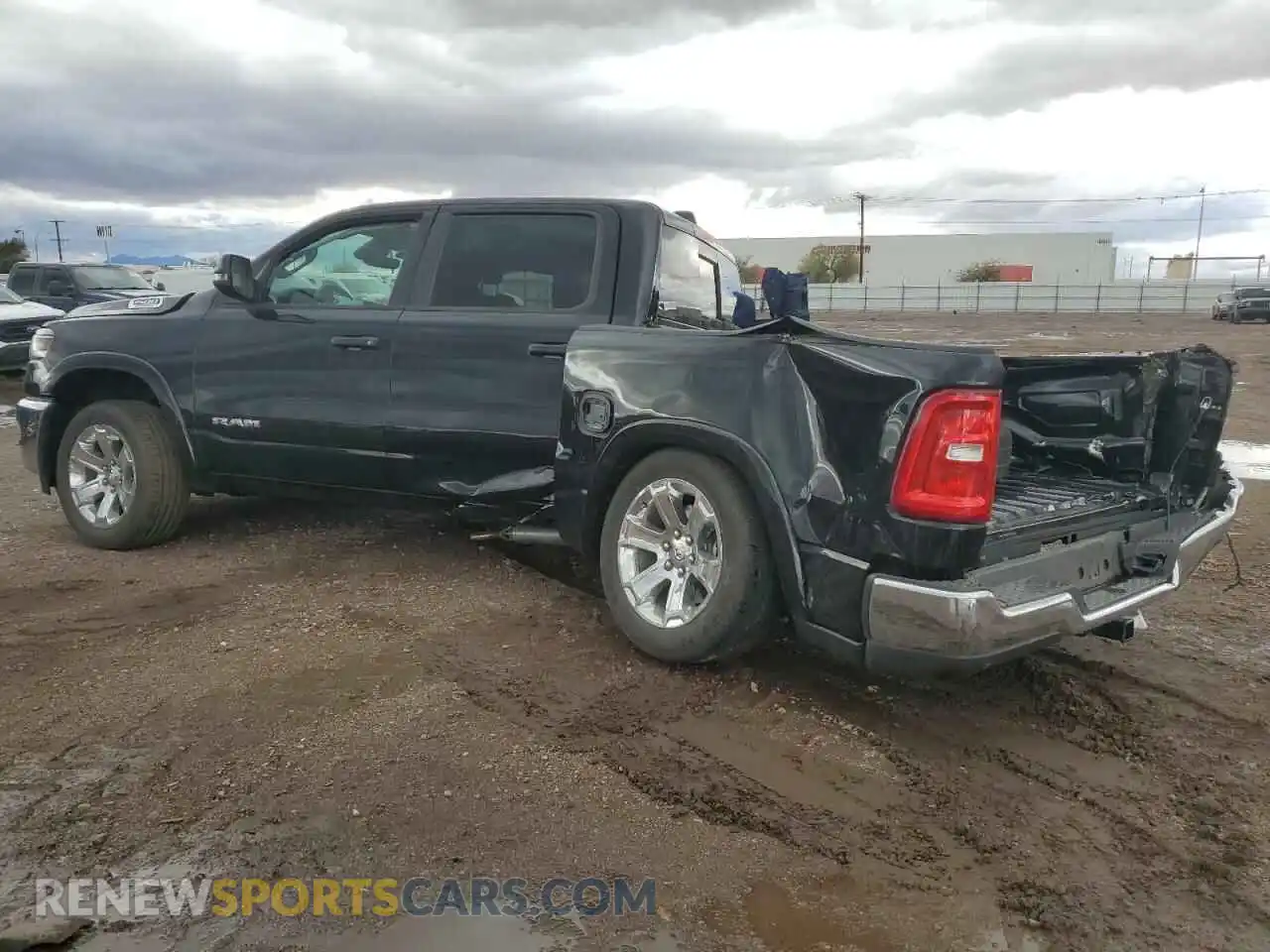 2 Photograph of a damaged car 1C6RRFFG5SN535648 RAM 1500 2025
