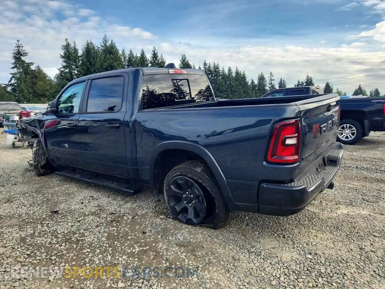 2 Photograph of a damaged car 1C6RRFFG7SN223752 RAM 1500 2025
